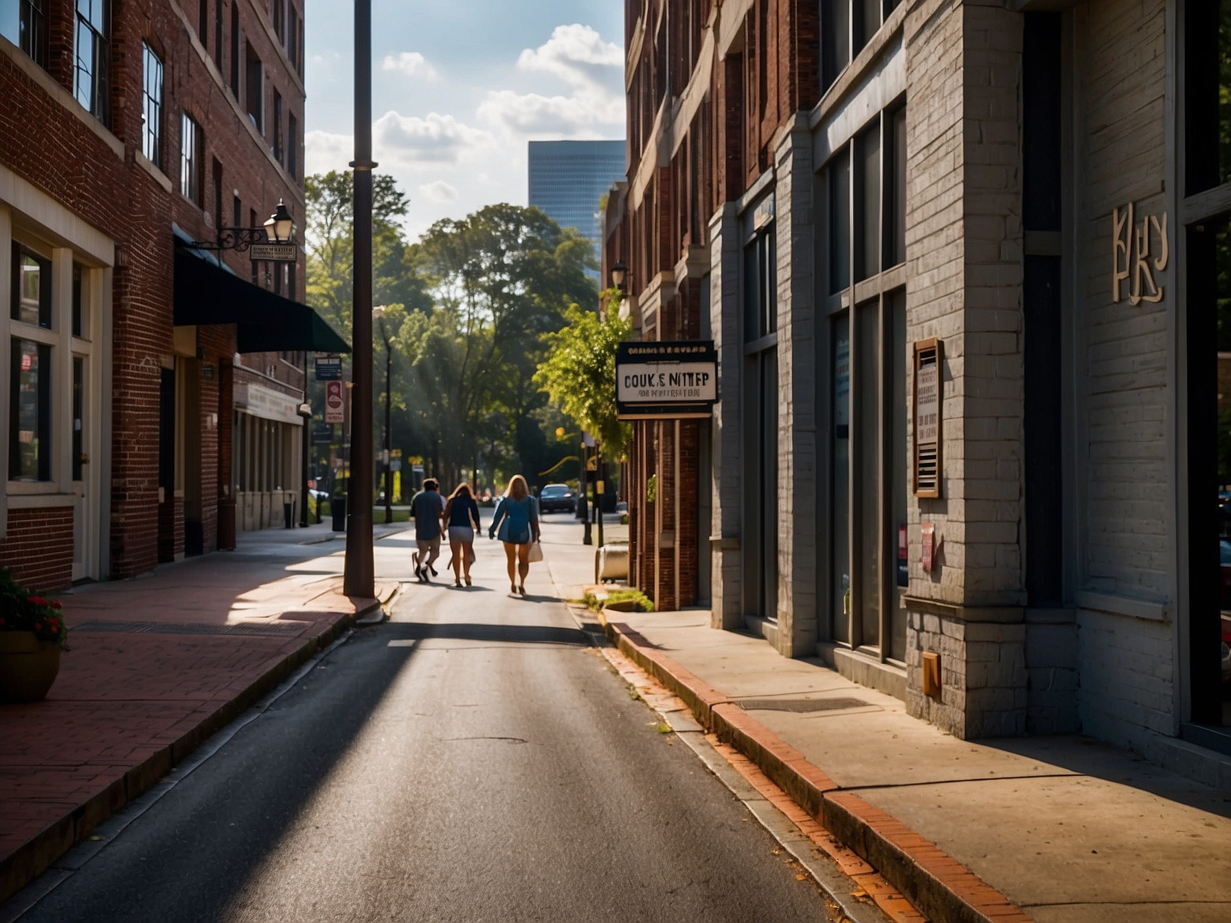 atlanta street and neighborhood scene