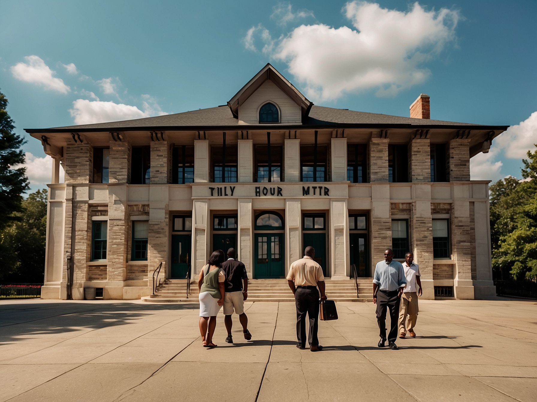 Visitors at MLK historic site Atlanta in Atlanta