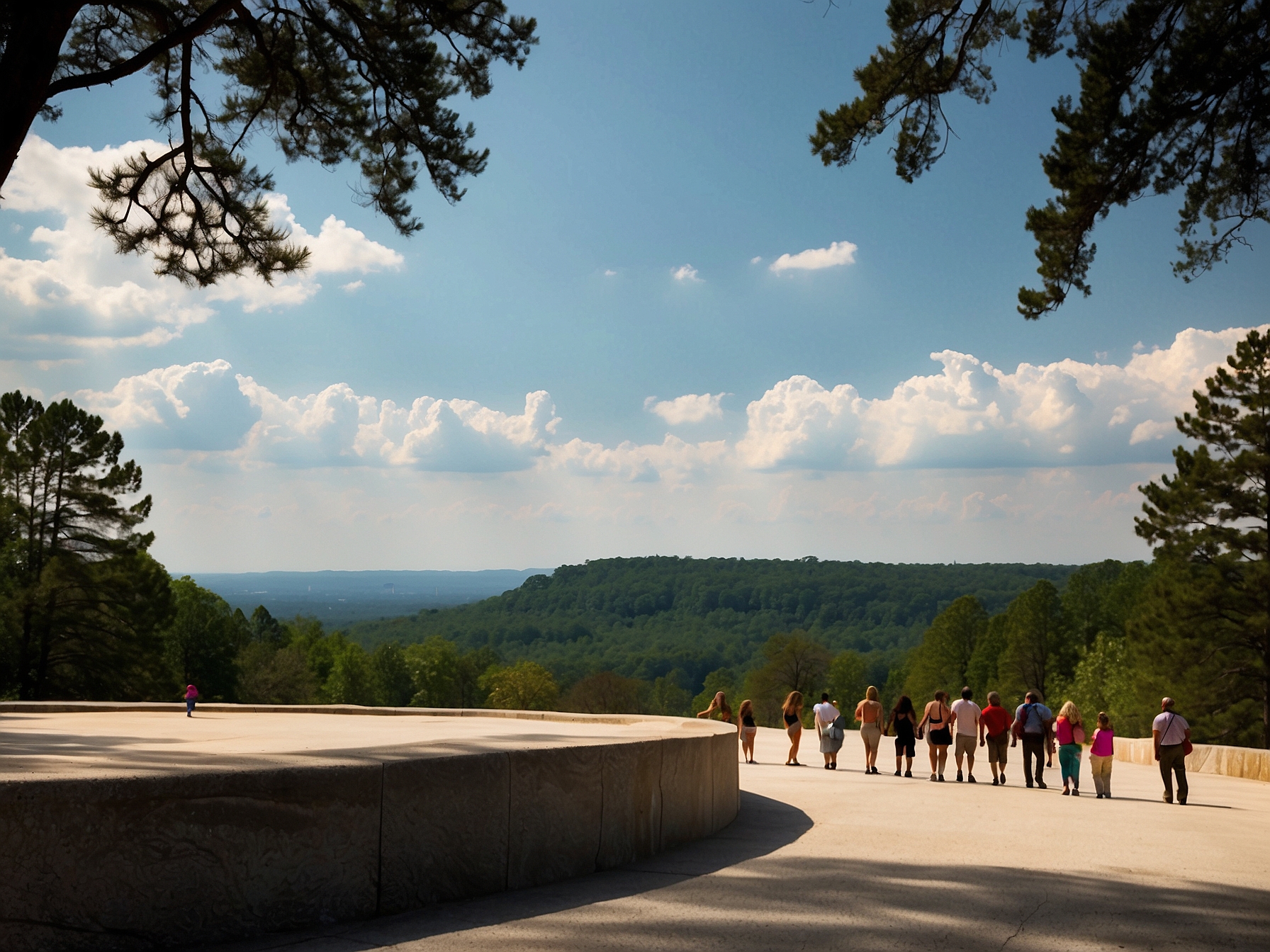 Visitors at Stone Mountain Atlanta in Atlanta