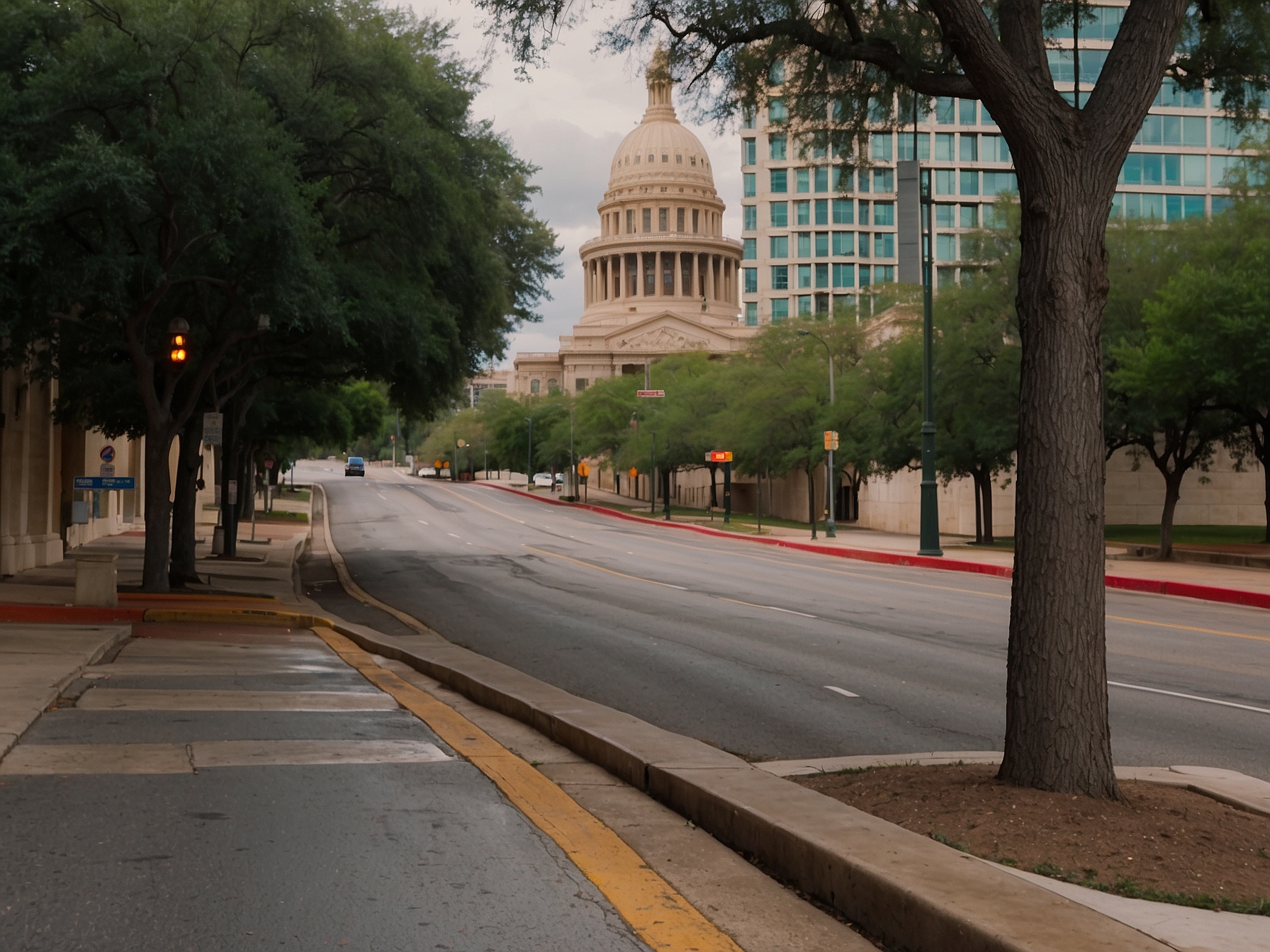 Area near Texas State Capitol Austin in Austin