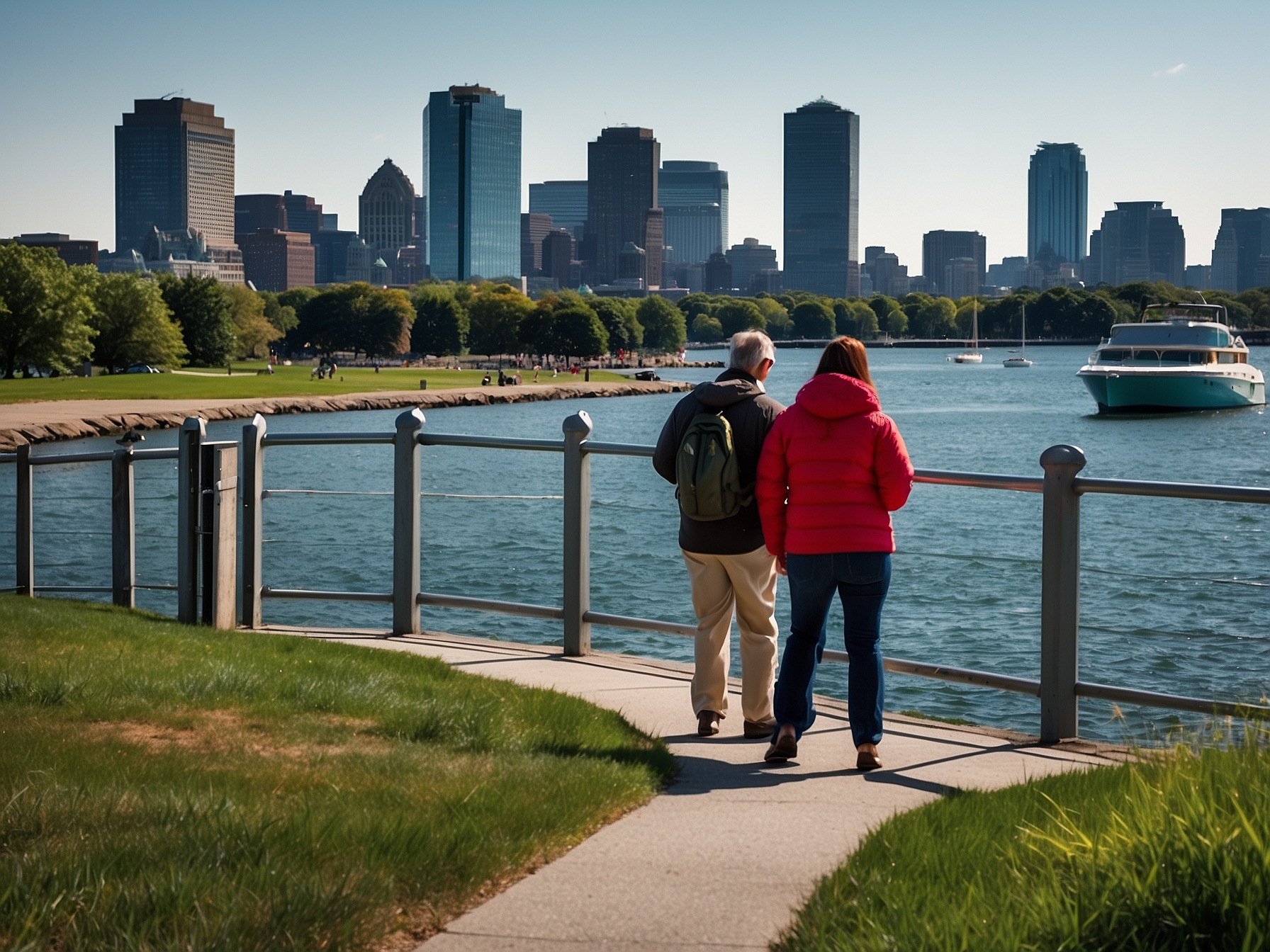 Scene at Boston Harbor Islands Boston