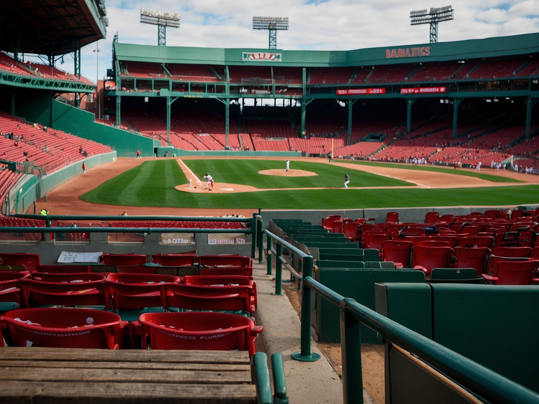 Main feature of Fenway Park Boston in Boston