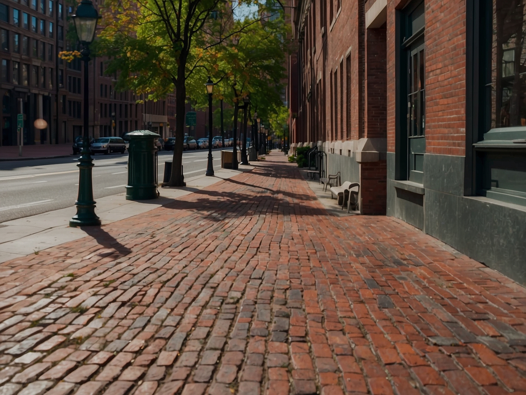 Area near Freedom Trail Boston in Boston
