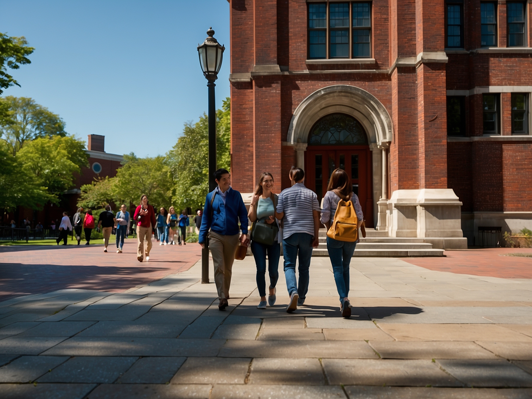 Scene at Harvard campus tour Boston Boston