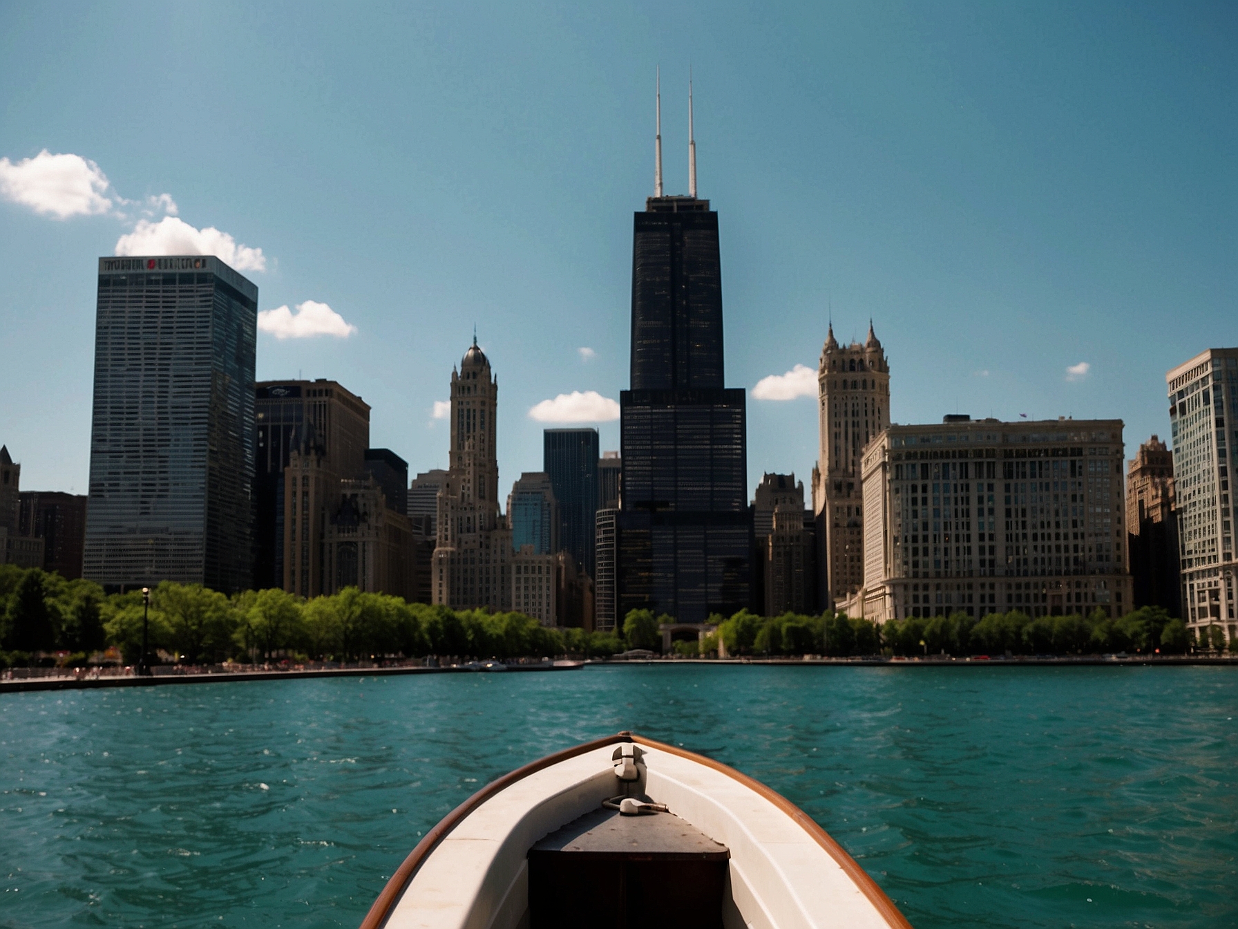 Area around Chicago architecture boat tour in Chicago