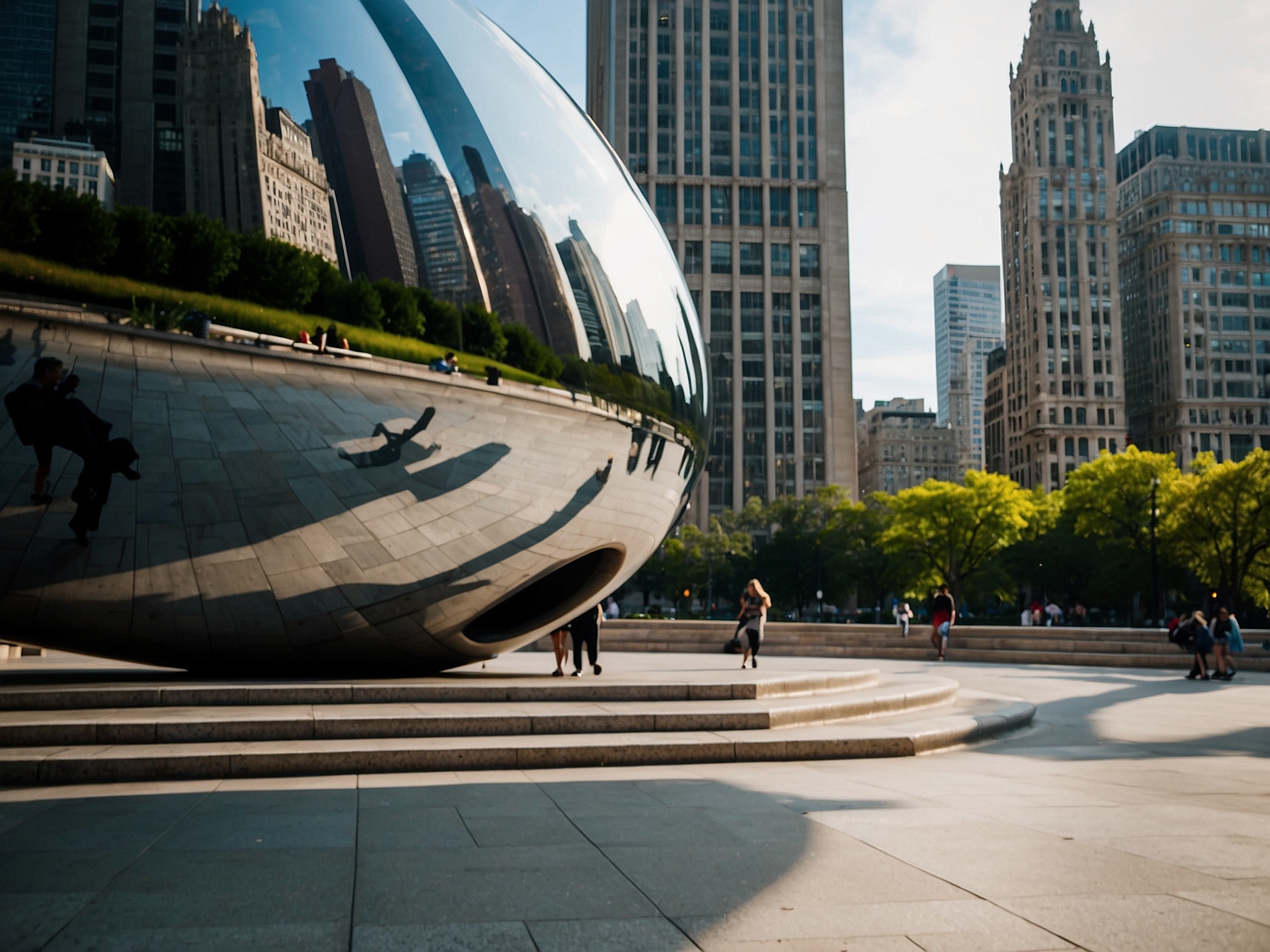Area around Millennium Park Chicago in Chicago