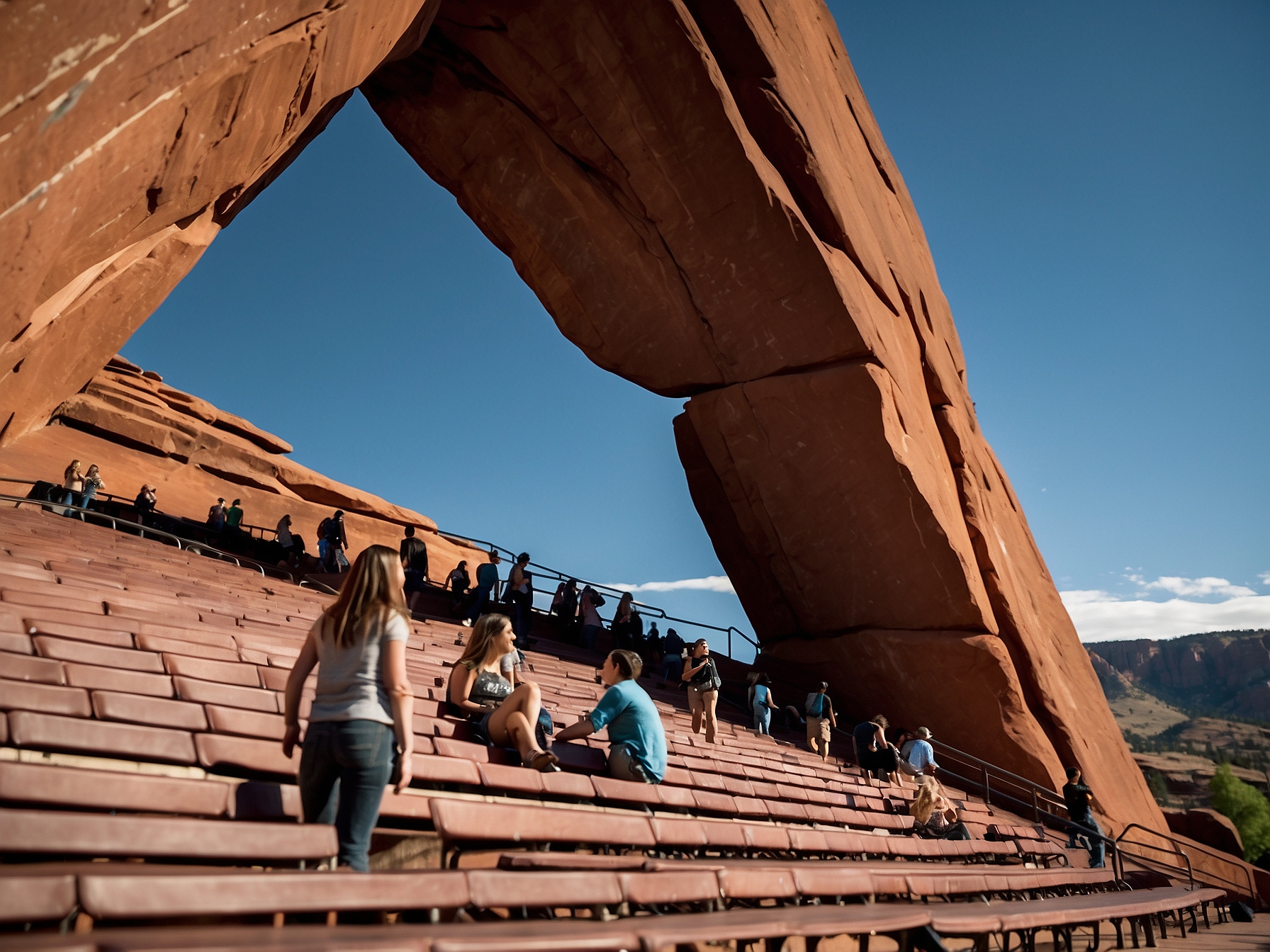 Scene at Red Rocks Amphitheatre Denver Denver