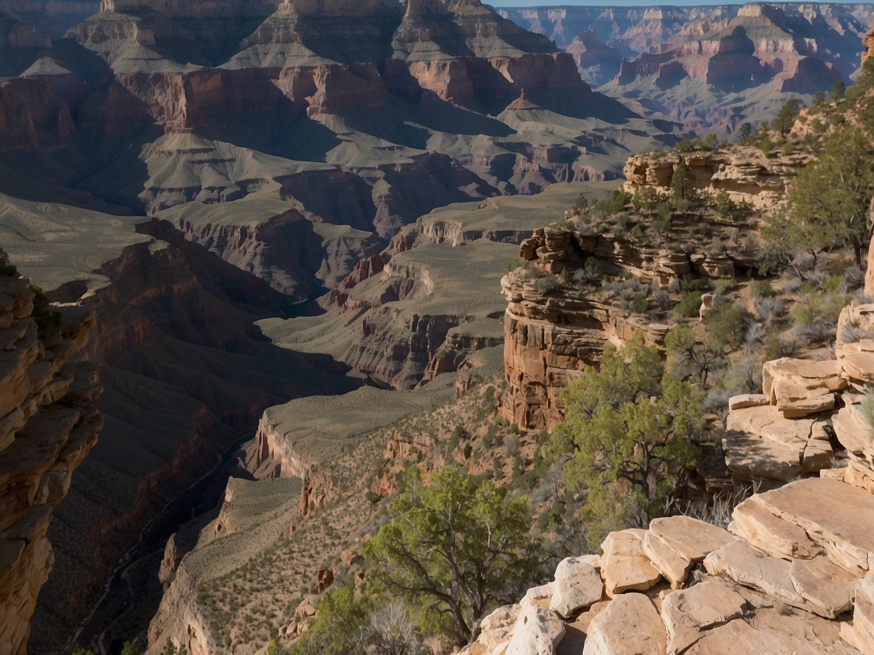 View at Bright Angel Trail Grand Canyon in Grand Canyon