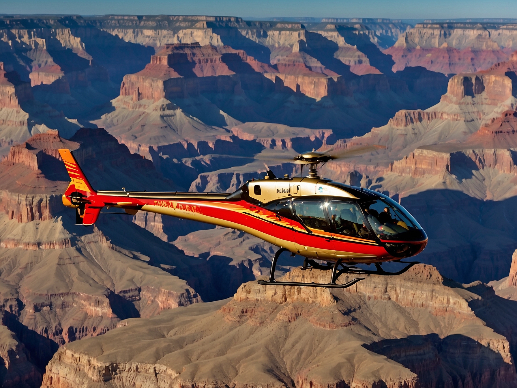 View at Grand Canyon helicopter tour in Grand Canyon