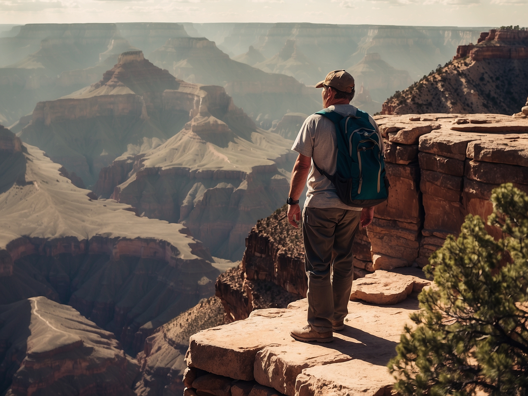 Scene at Grand Canyon South Rim in Grand Canyon