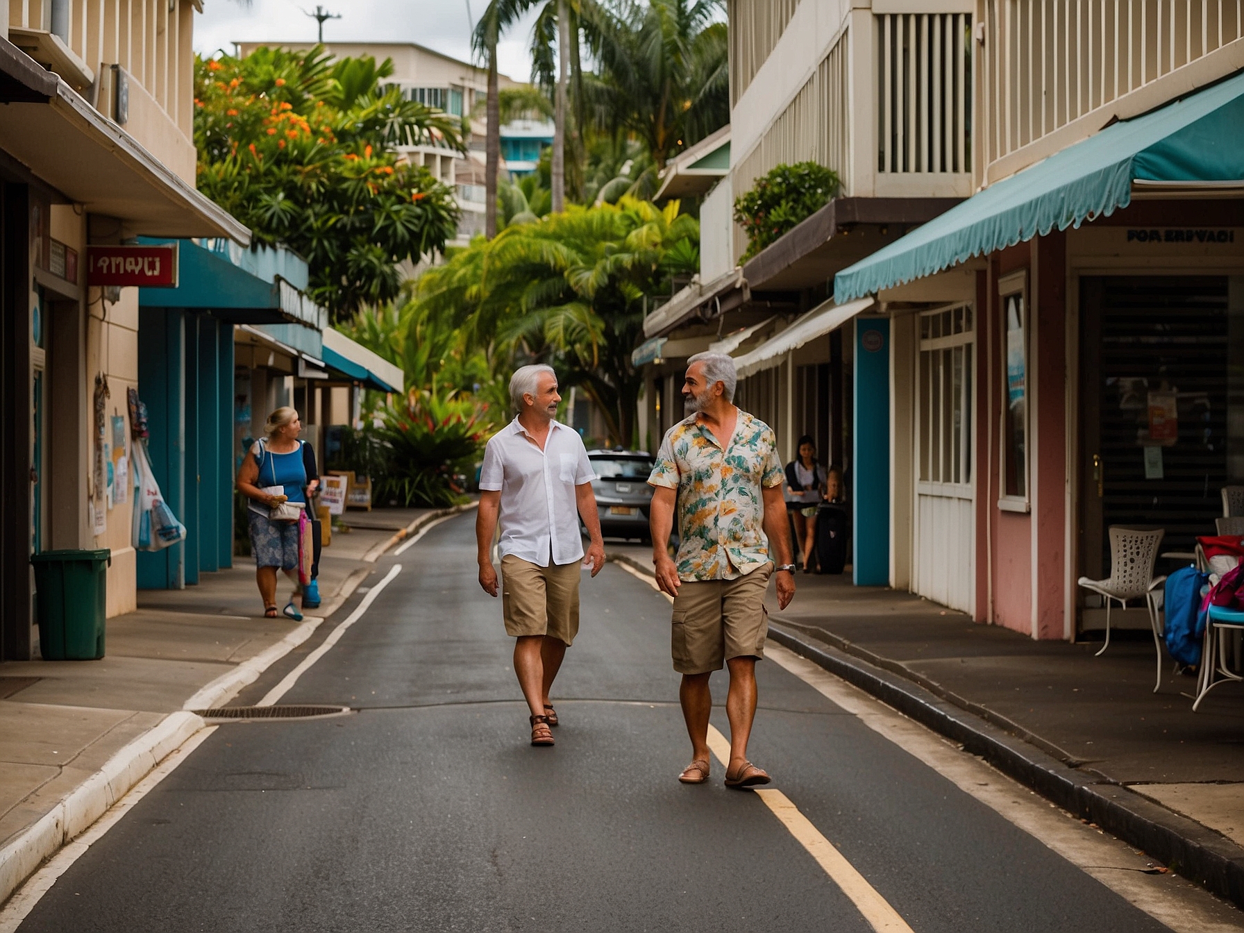 honolulu neighborhood street scene