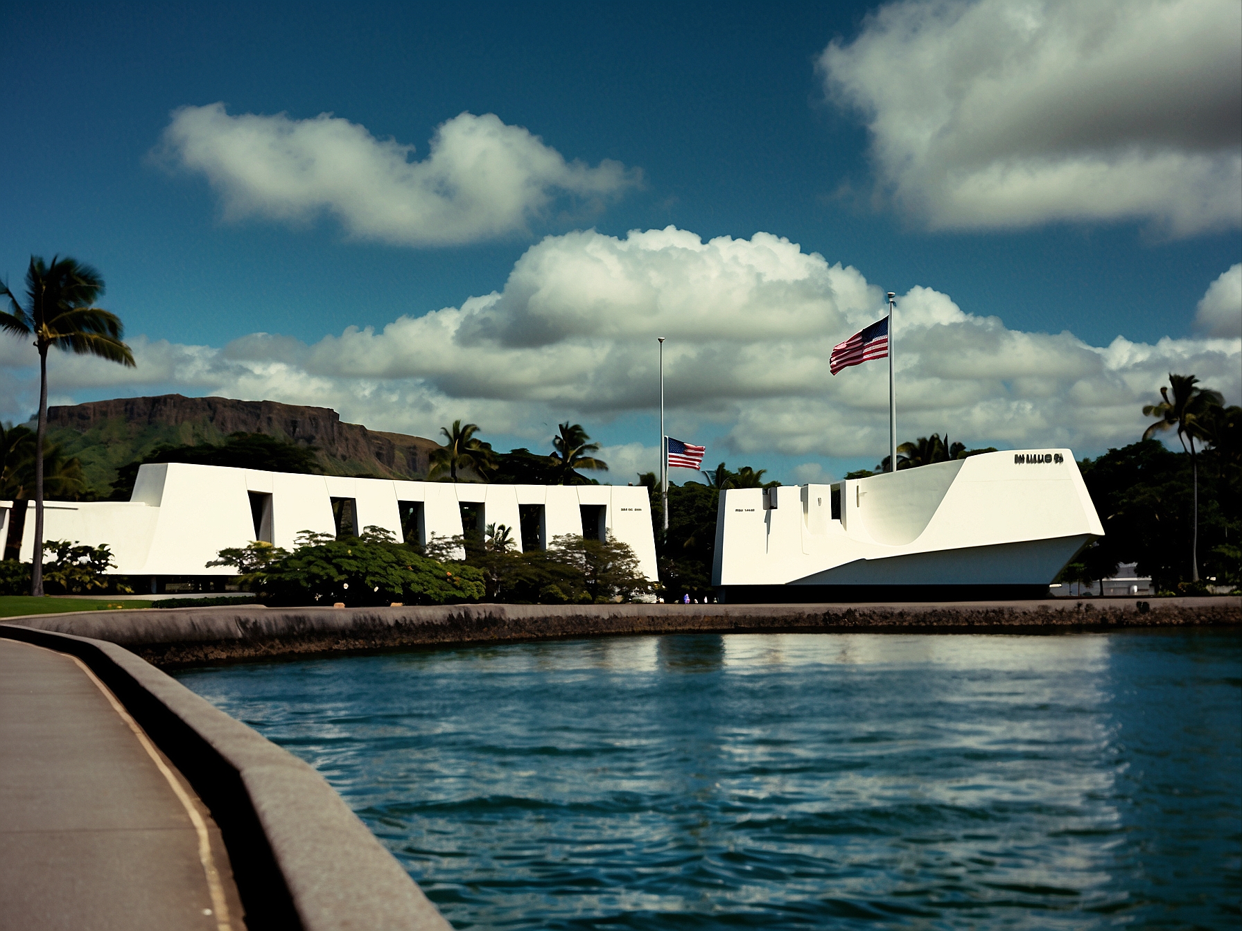 Context and setting of Pearl Harbor memorial Honolulu in Honolulu