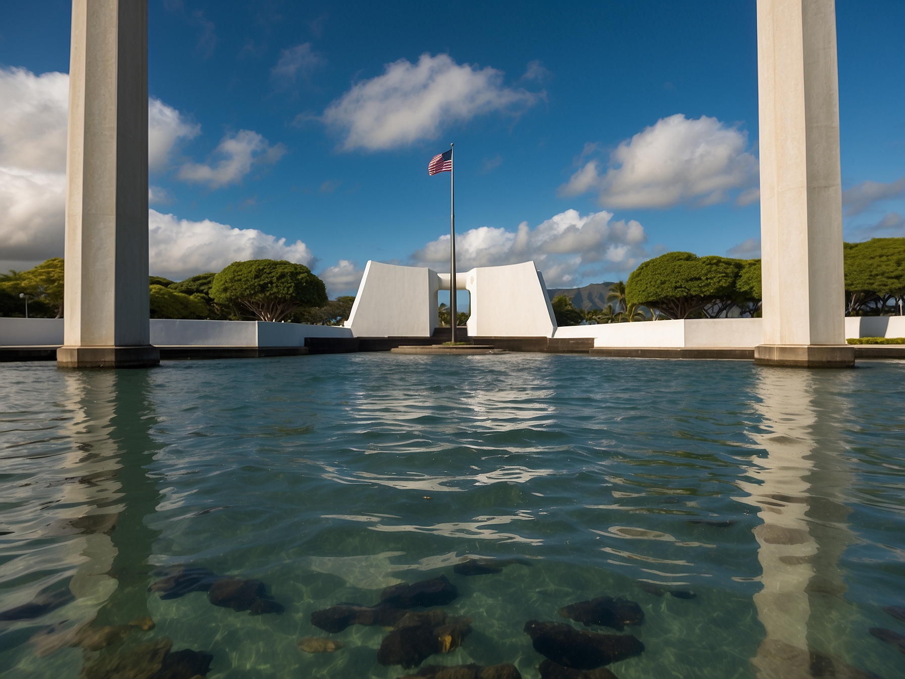 Key feature of Pearl Harbor memorial Honolulu in Honolulu