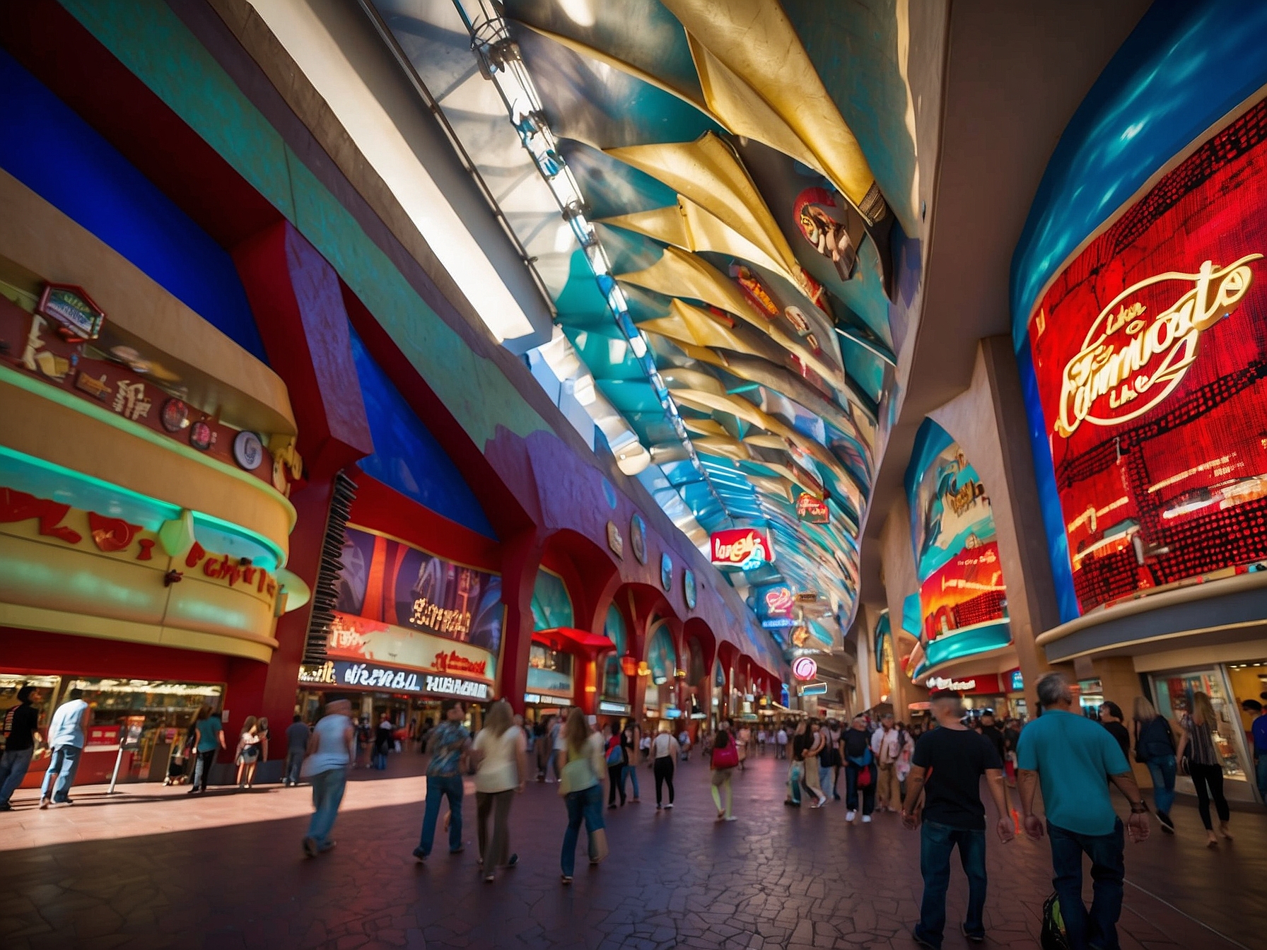 View from or of Fremont Street Experience Las Vegas in Las Vegas