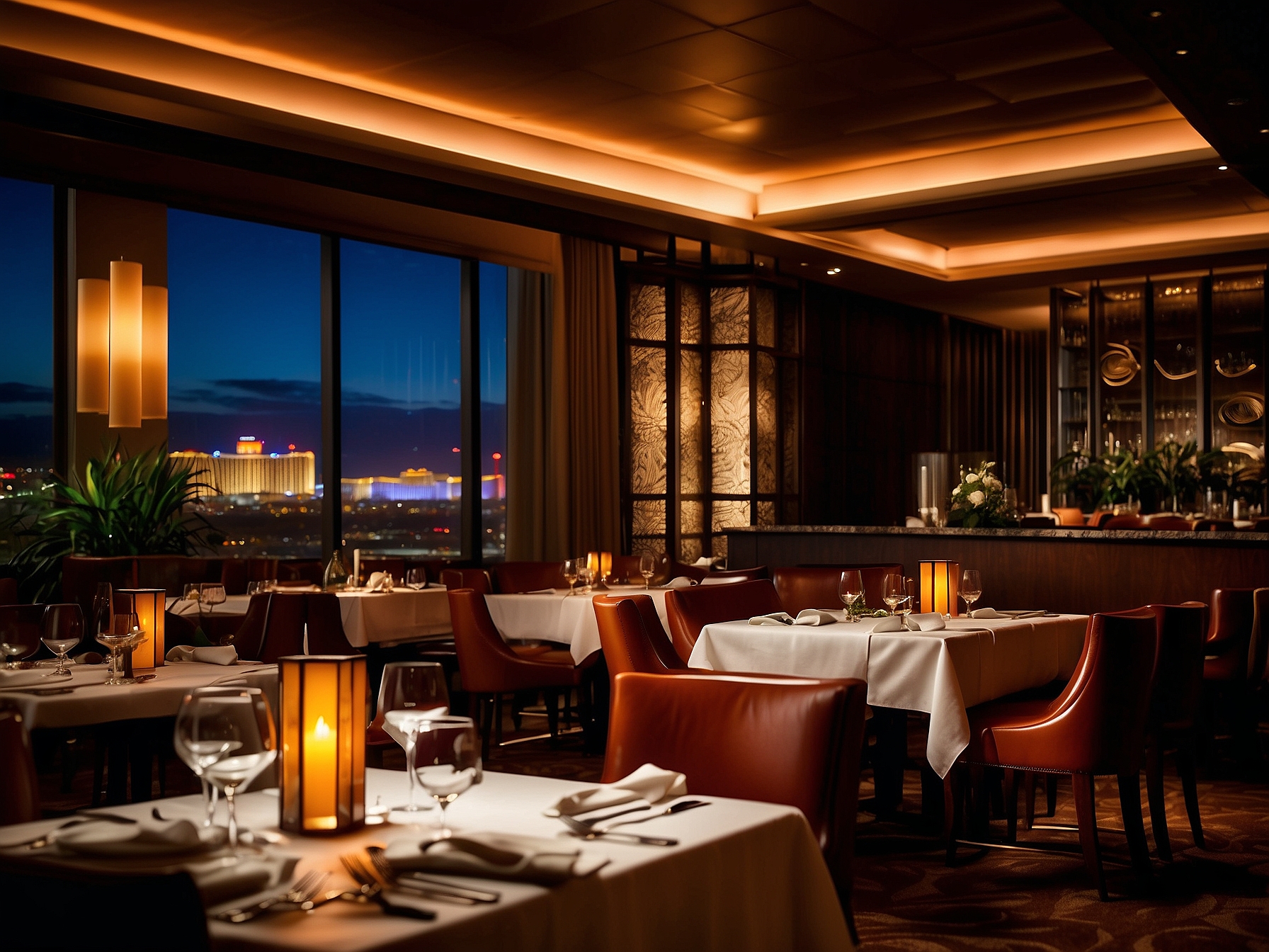 Upscale Las Vegas restaurant dining experience