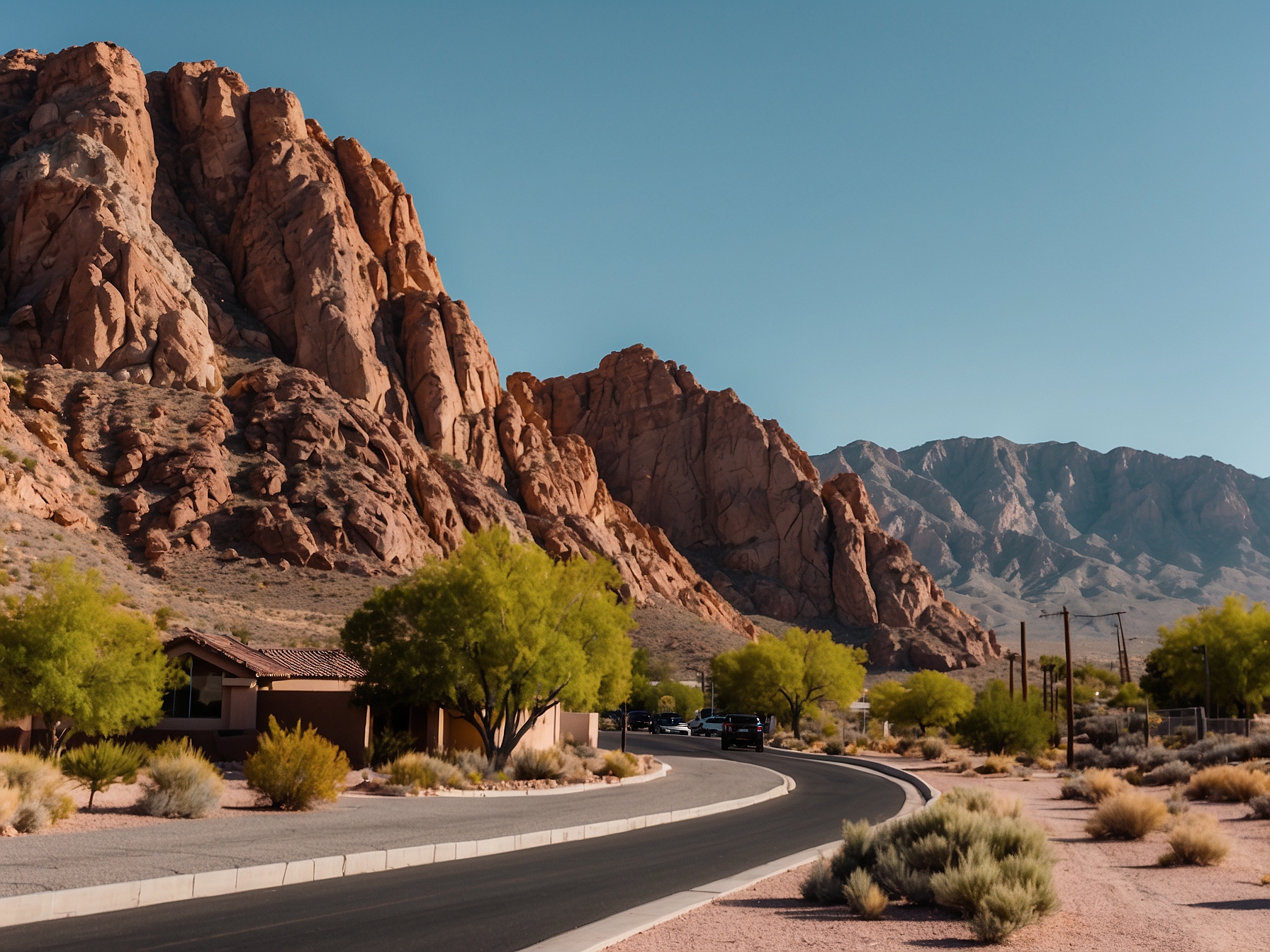 Area around Red Rock Canyon Las Vegas in Las Vegas
