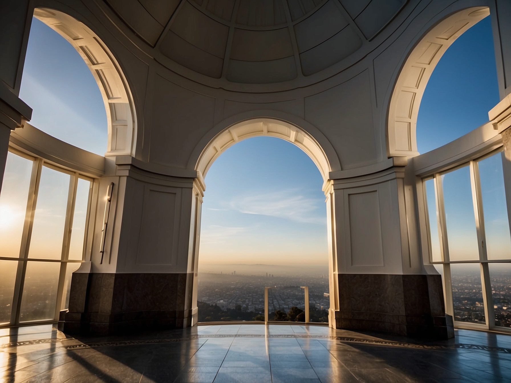 View from or of Griffith Observatory Los Angeles in Los Angeles