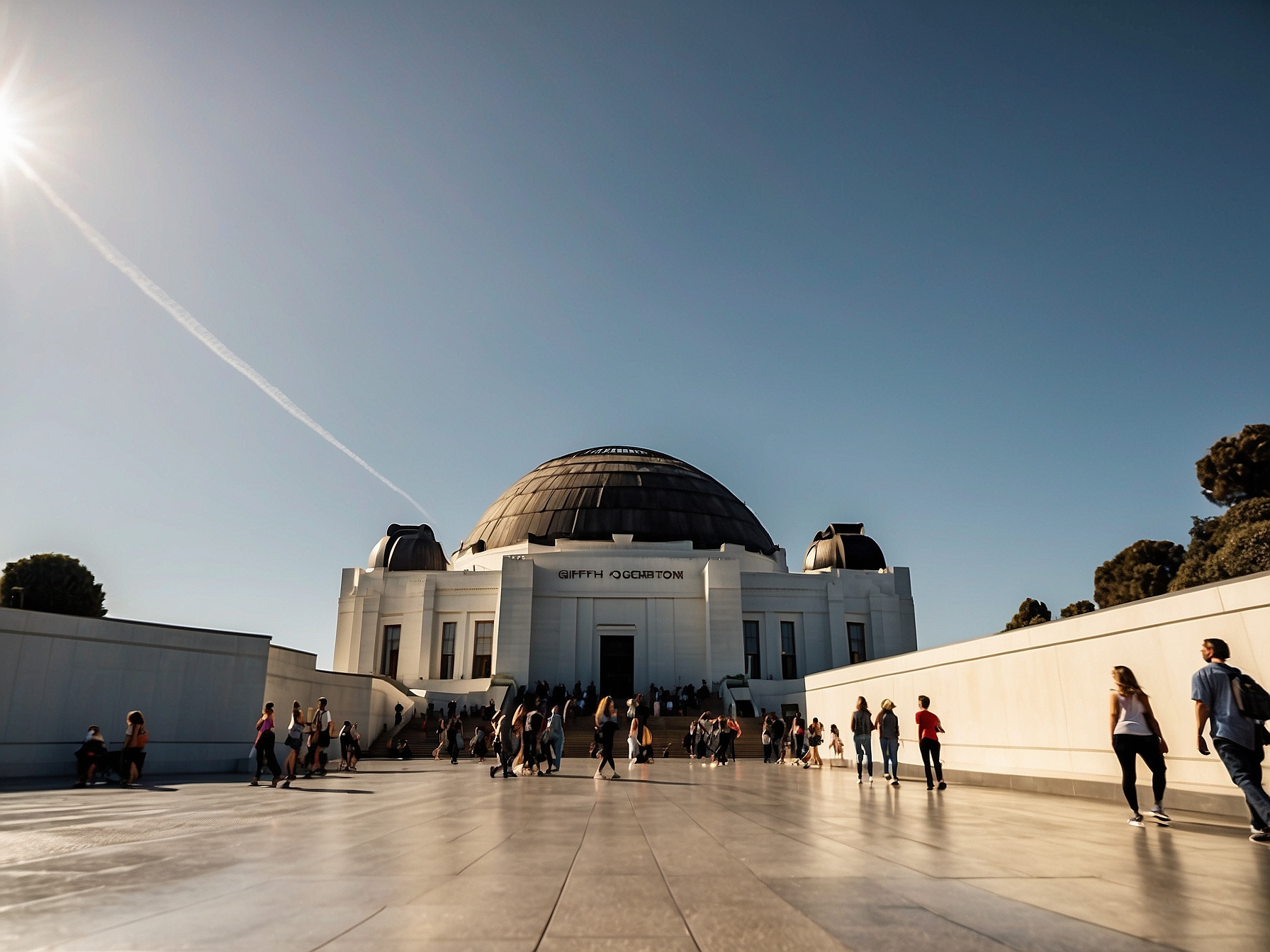 Visitors at Griffith Observatory Los Angeles in Los Angeles
