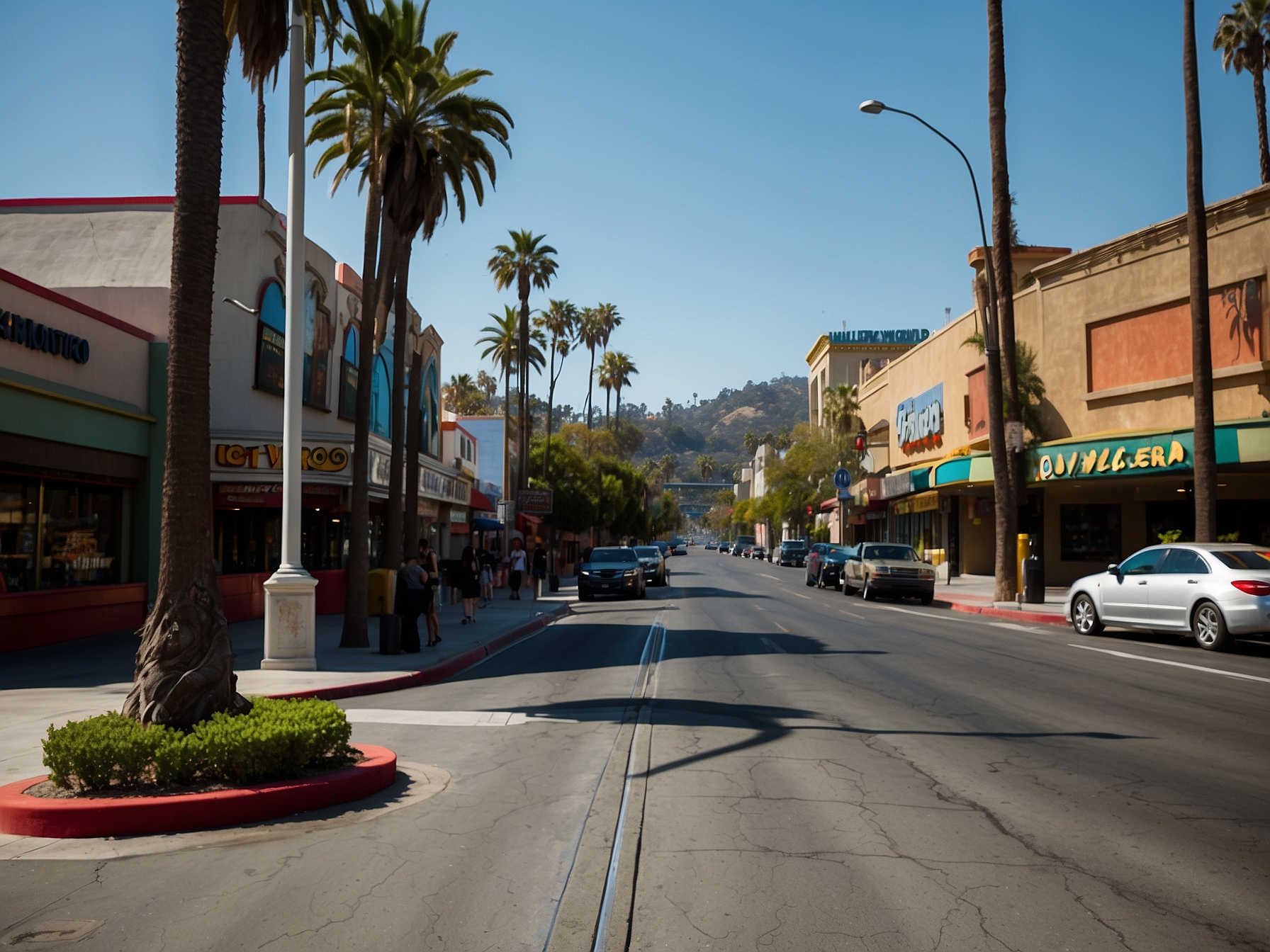Area around Universal Studios Hollywood in Los Angeles
