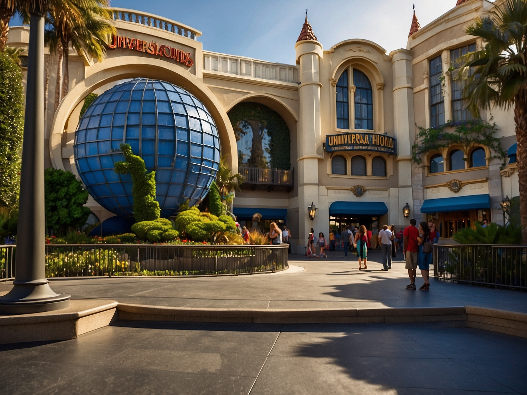 View from or of Universal Studios Hollywood in Los Angeles