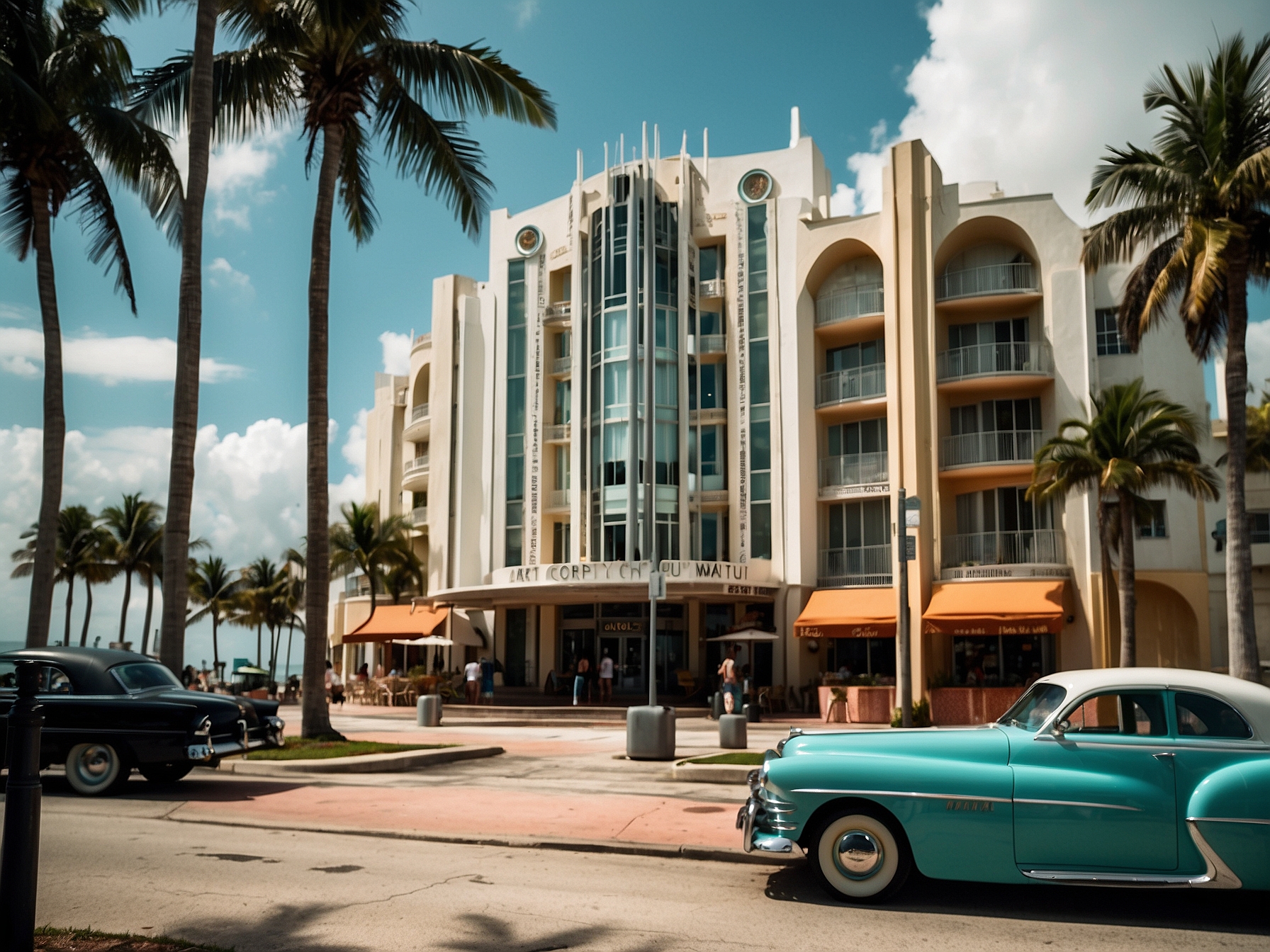 View at Art Deco walking tour Miami Beach Miami