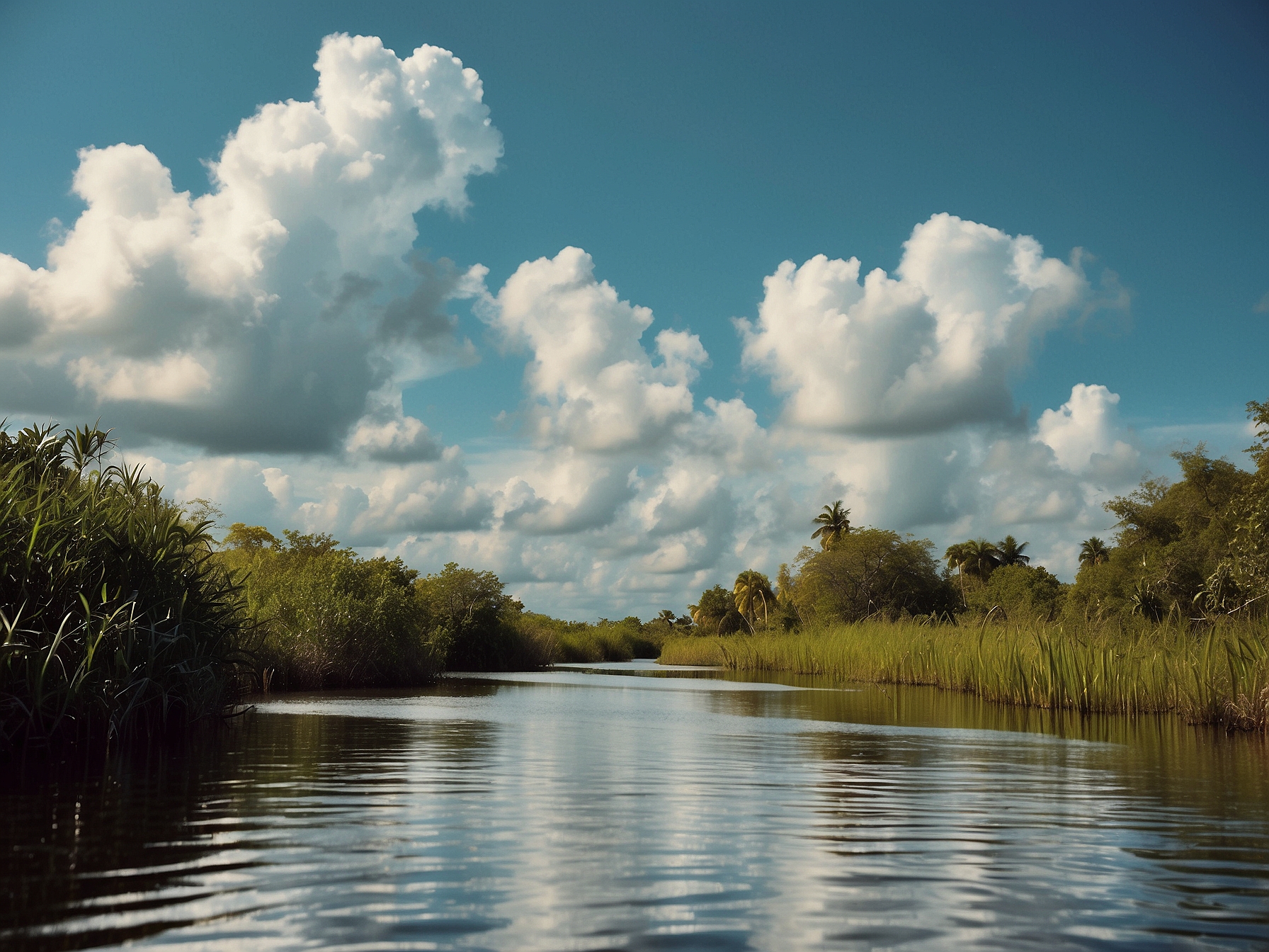 View at Everglades airboat tour Miami Miami