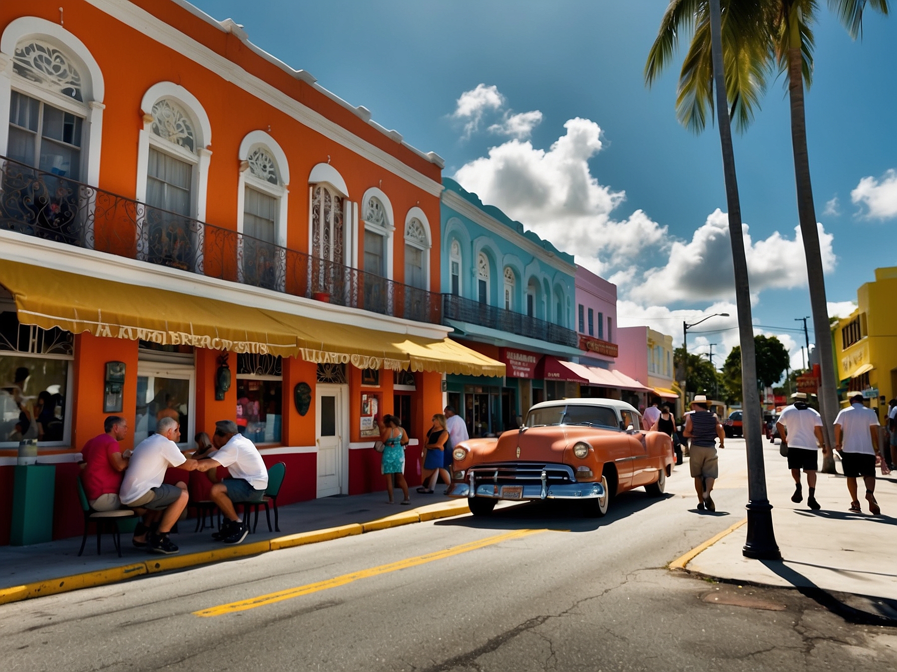 Visitors at Little Havana Miami Miami