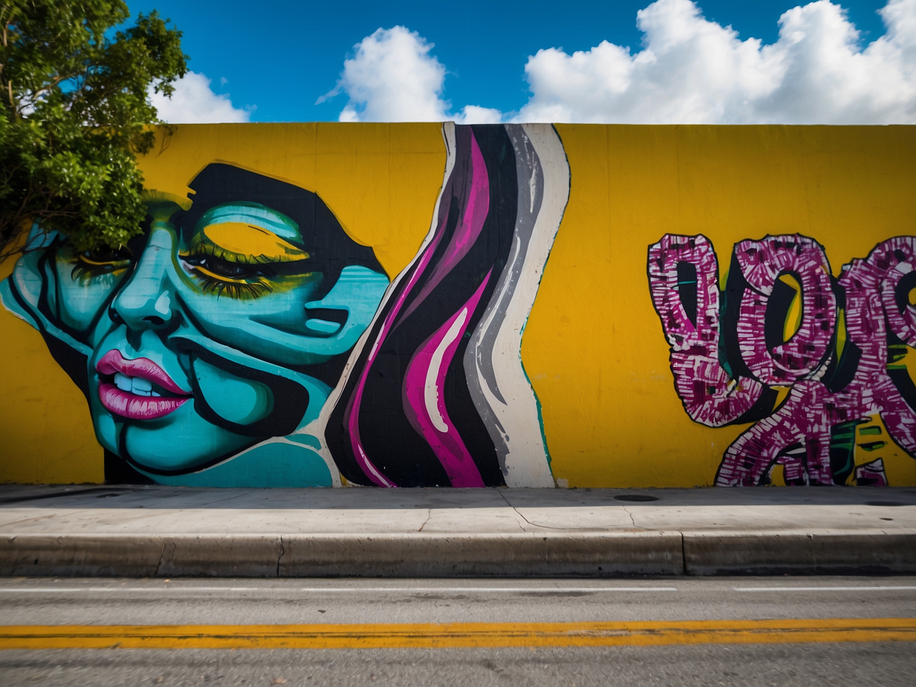 Area around Wynwood Walls Miami in Miami