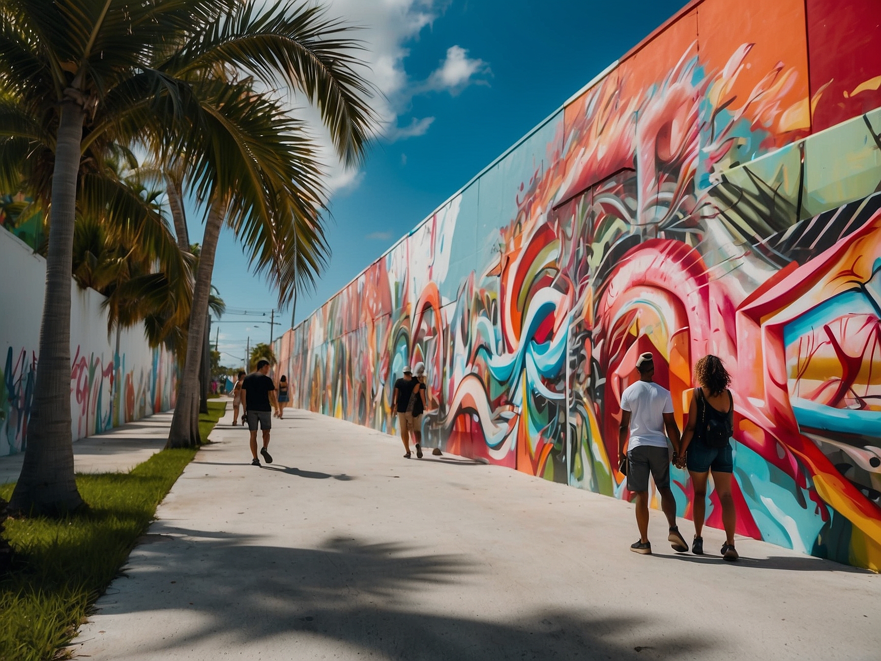 Visitors at Wynwood Walls Miami Miami