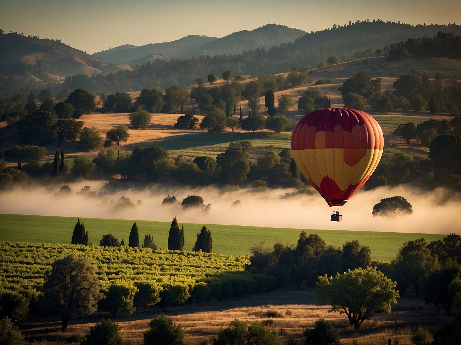Surroundings near Napa Valley hot air balloon in Napa Valley