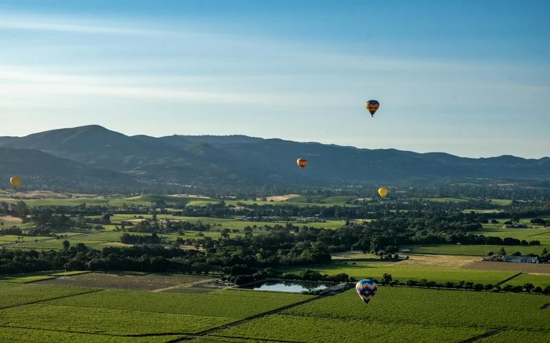 Hot air balloon Napa Valley