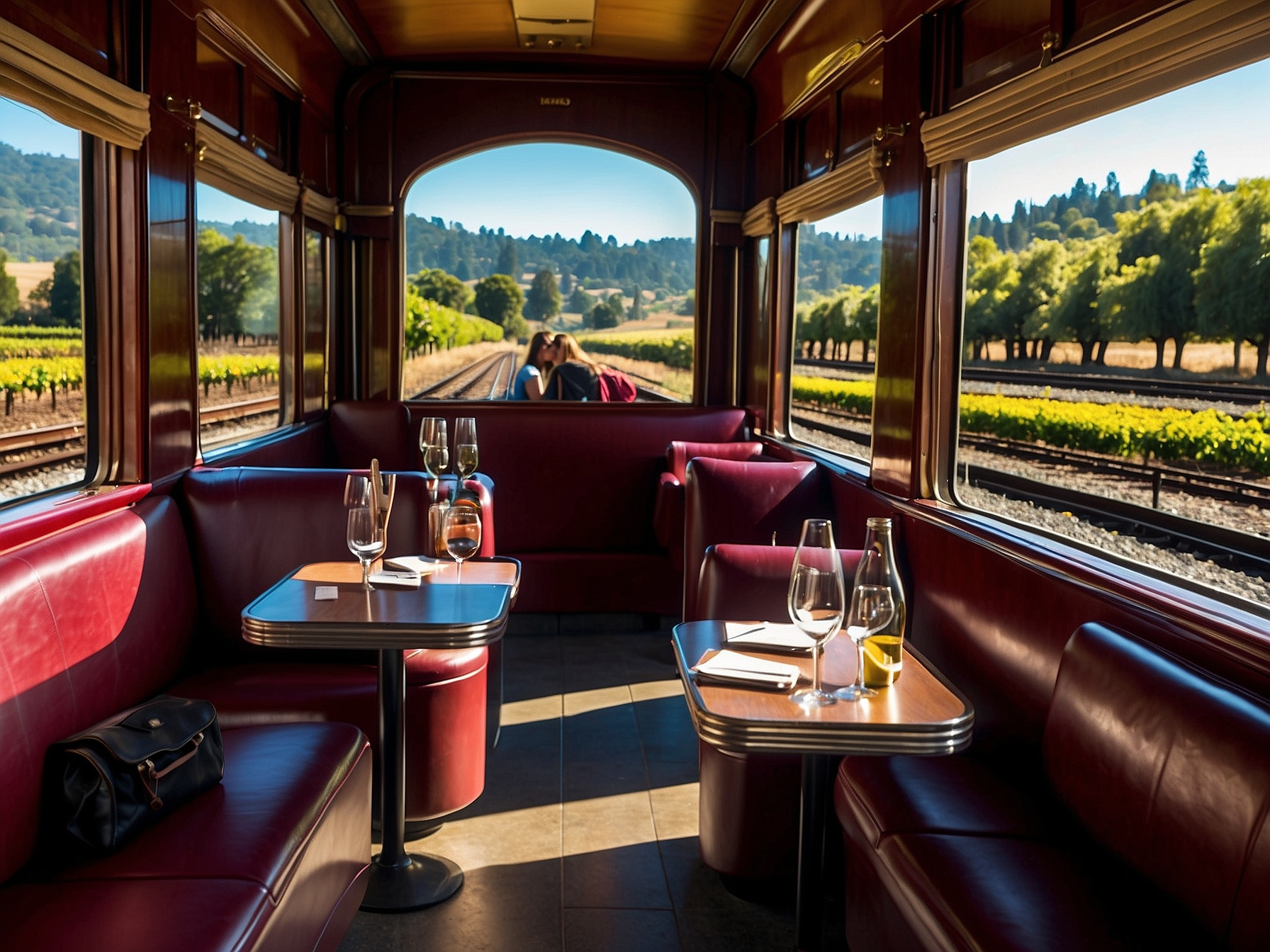 Scene at Napa Valley Wine Train in Napa Valley