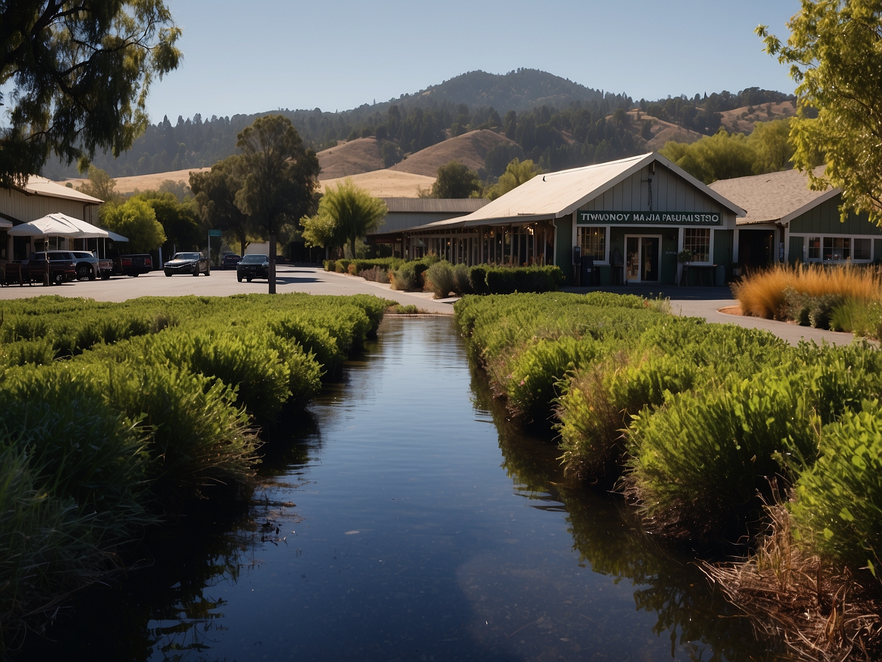 Surroundings near Oxbow Public Market Napa in Napa Valley