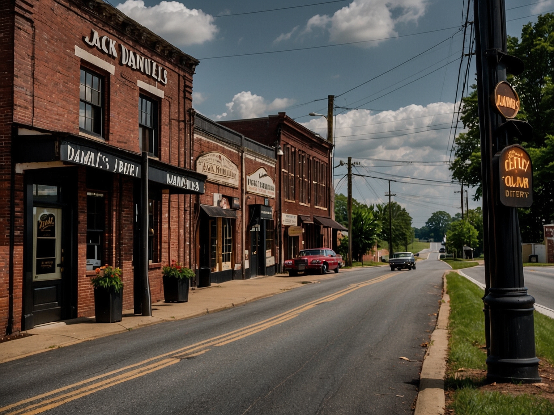 Surroundings near Jack Daniels distillery tour in Nashville