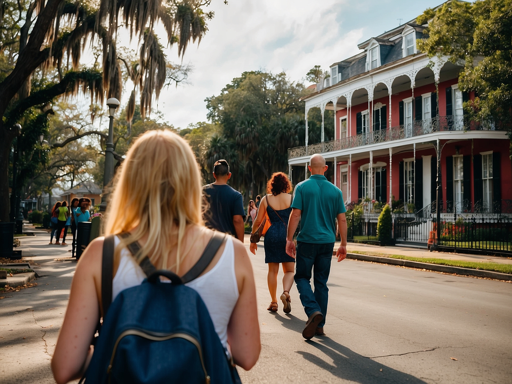 Visitors at Garden District New Orleans tour in New Orleans