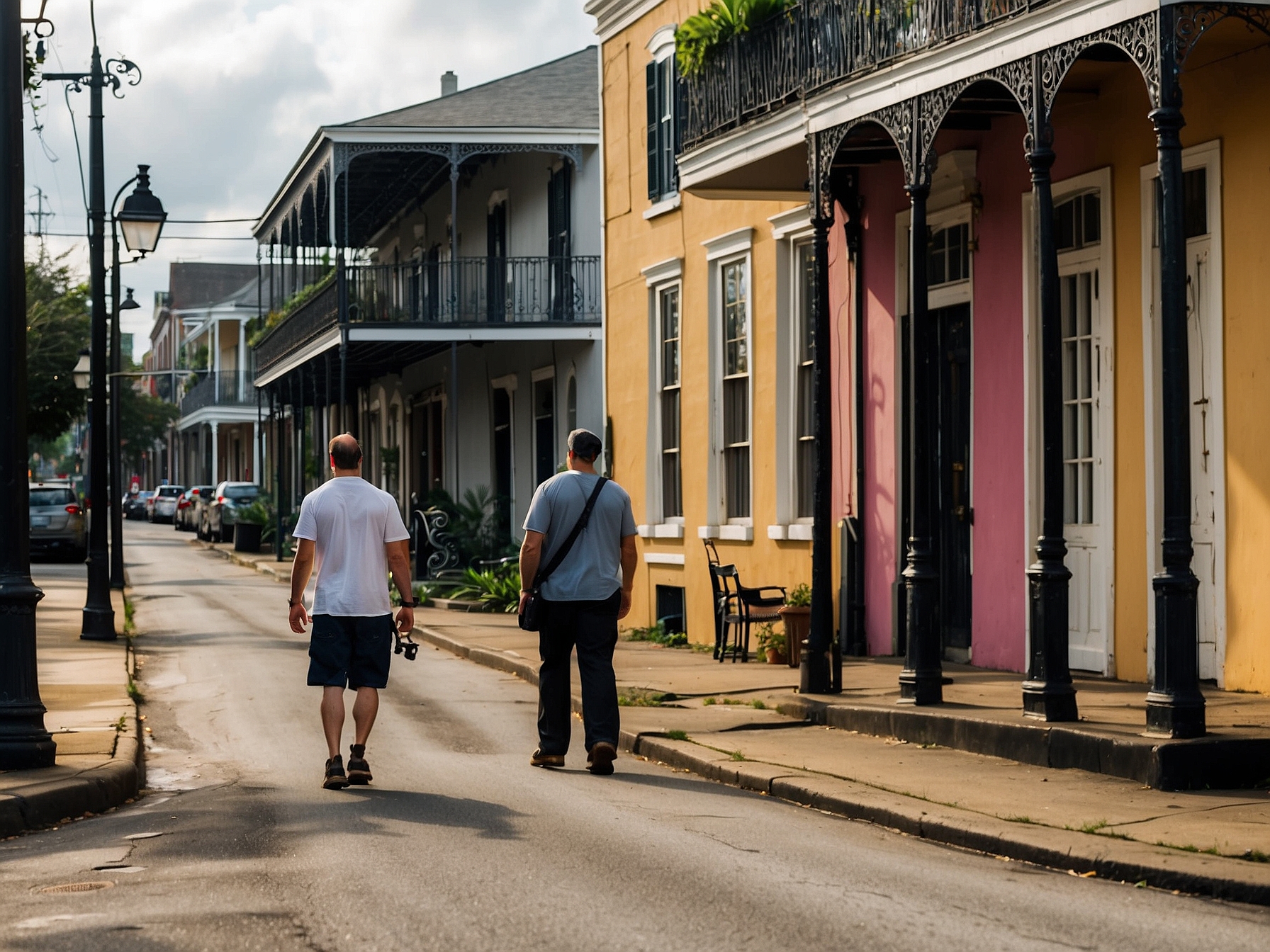 new orleans neighborhood street scene
