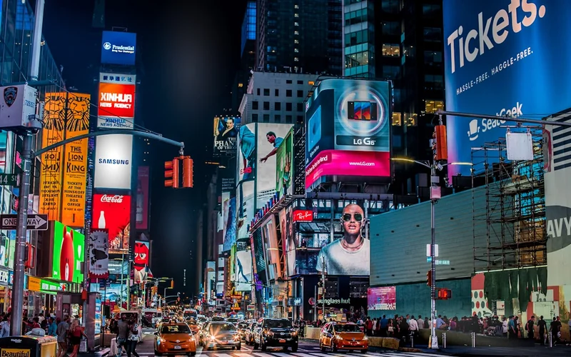 Times Square New York at night