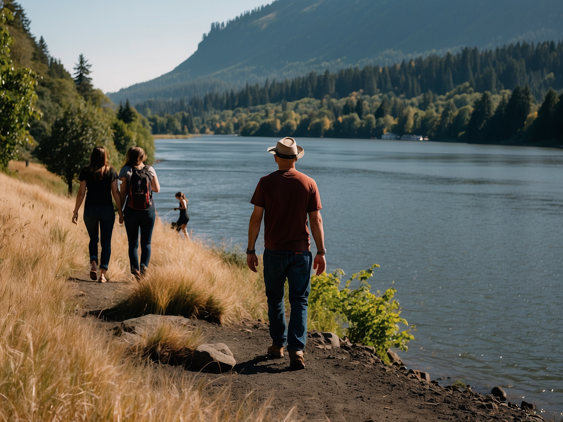 Visitors at Columbia River Gorge Portland in Portland