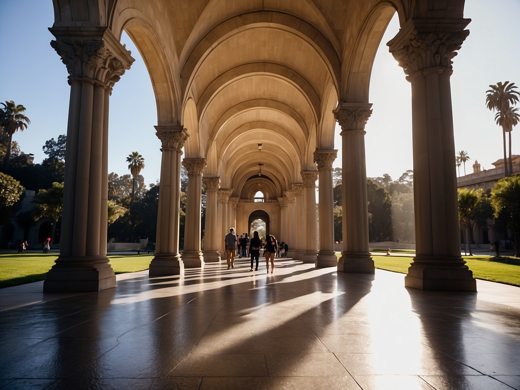 Atmosphere at Balboa Park San Diego in San Diego