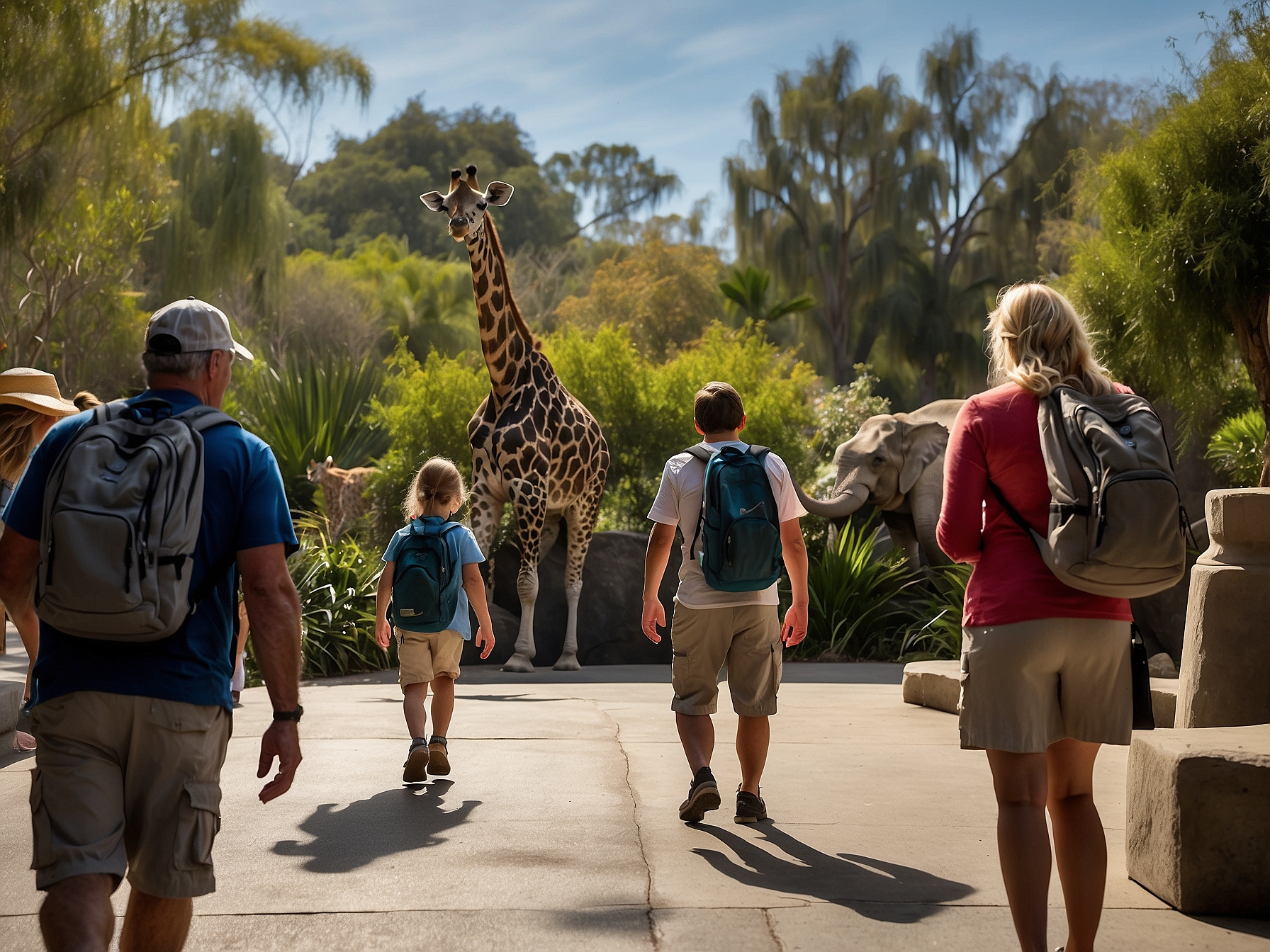 Atmosphere at San Diego Zoo in San Diego