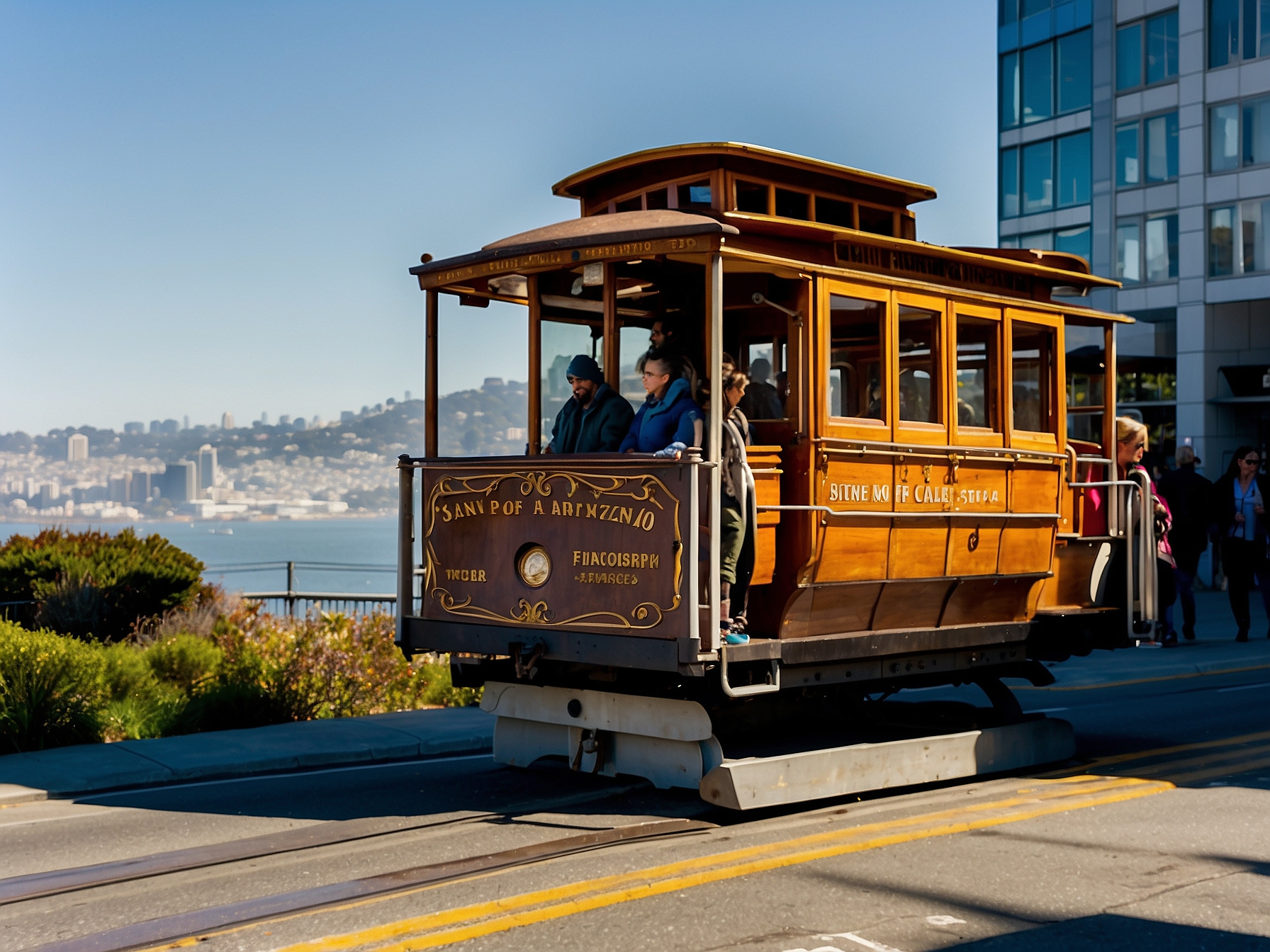 Area around San Francisco cable car ride in San Francisco