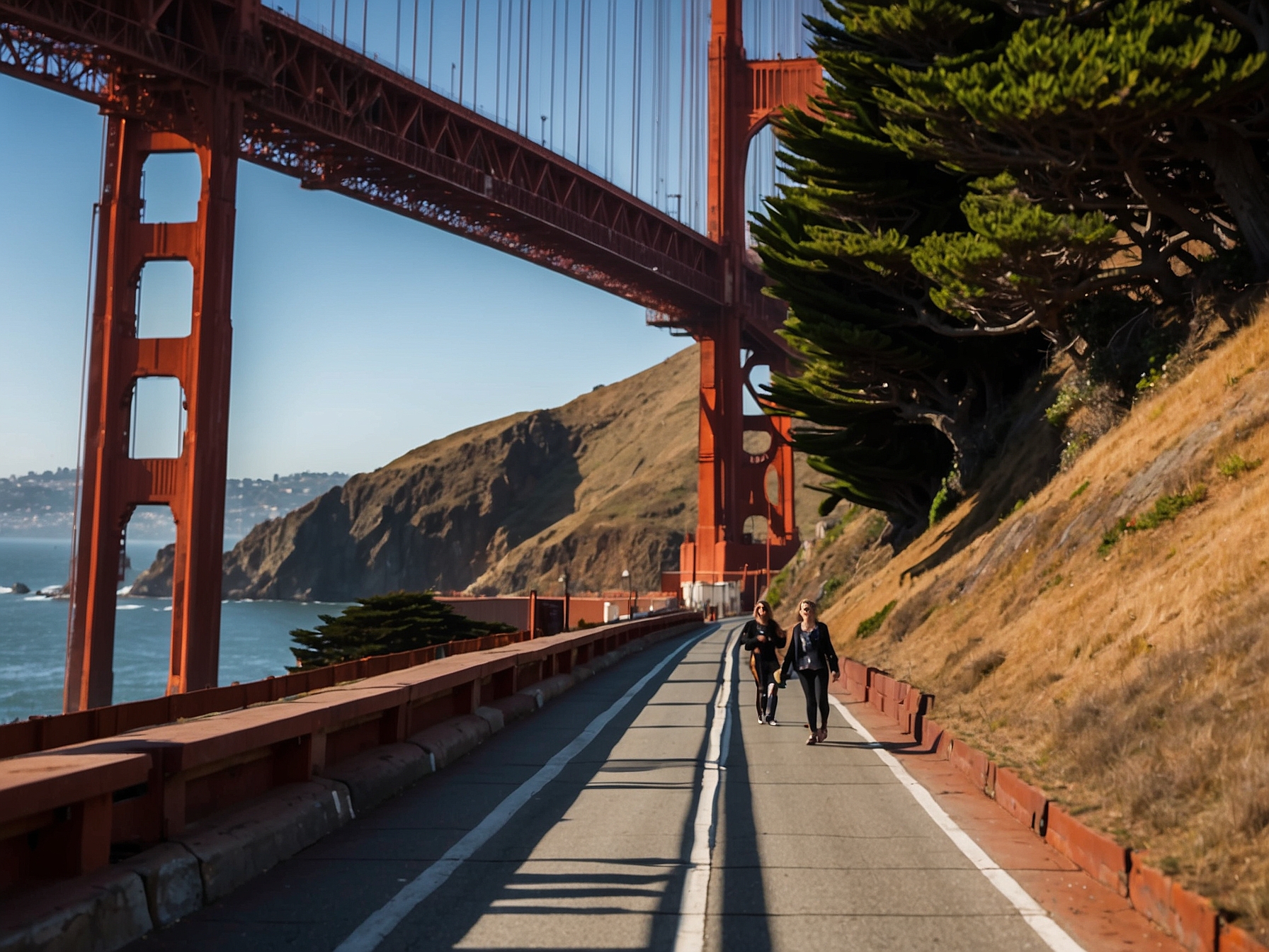 Area around Golden Gate Bridge walk San Francisco in San Francisco