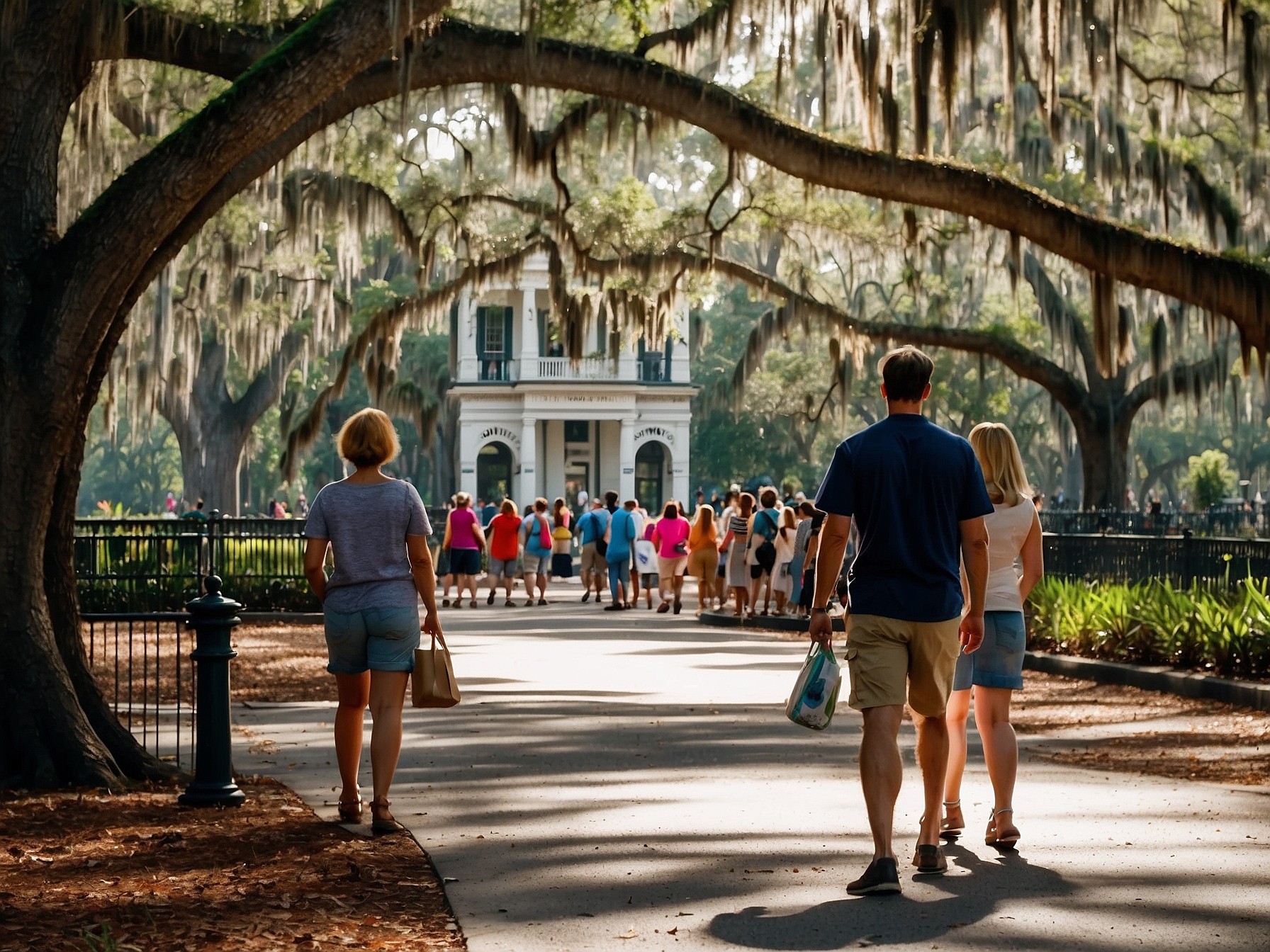 Activity at Forsyth Park Savannah in Savannah