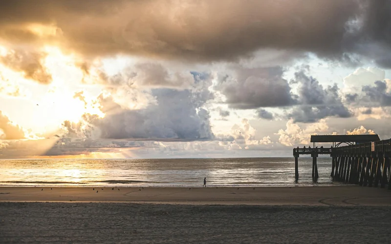 Tybee Island beach Georgia