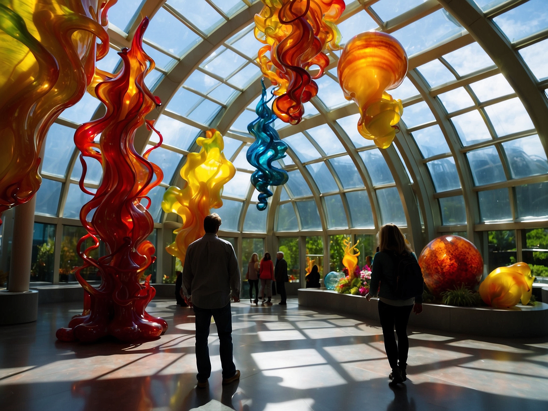 Atmosphere at Chihuly Garden and Glass Seattle in Seattle