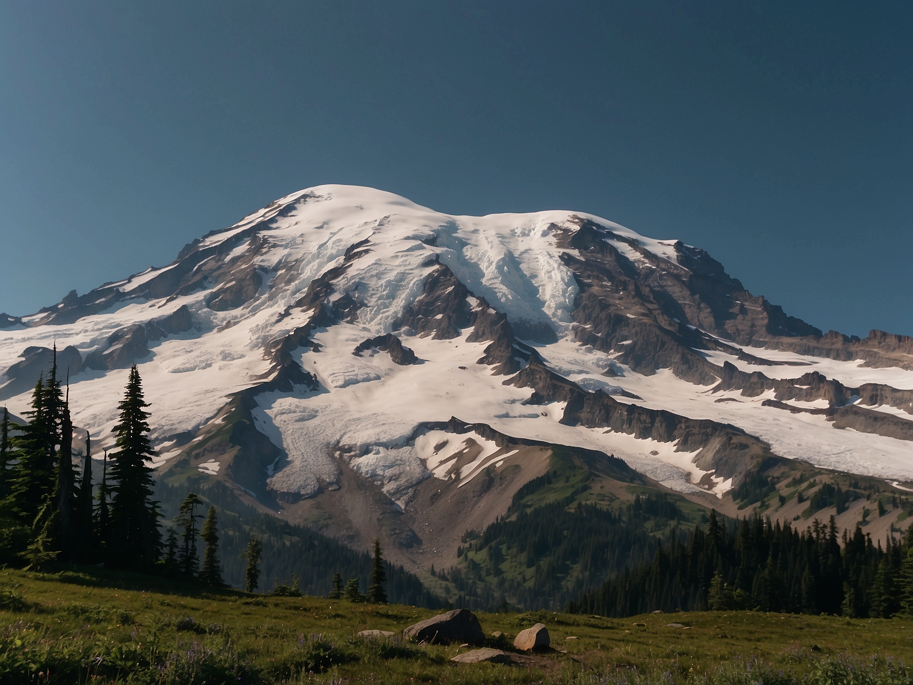 Atmosphere at Mount Rainier from Seattle in Seattle
