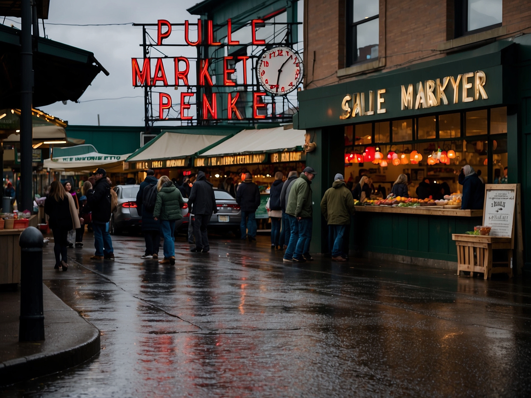 Context and setting of Pike Place Market Seattle in Seattle