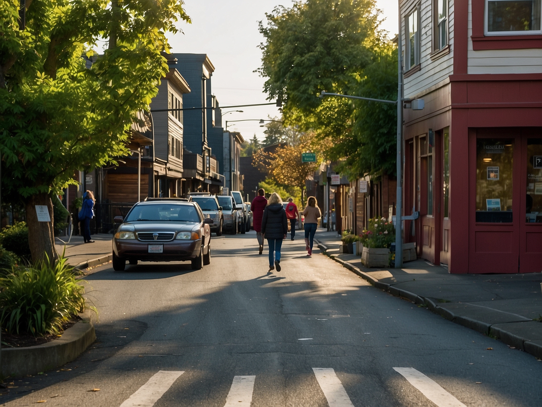 seattle neighborhood street scene