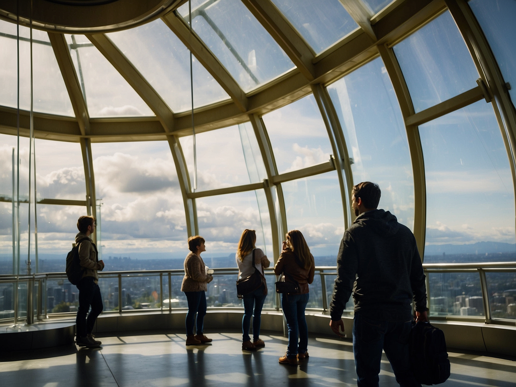 Atmosphere at Space Needle Seattle in Seattle