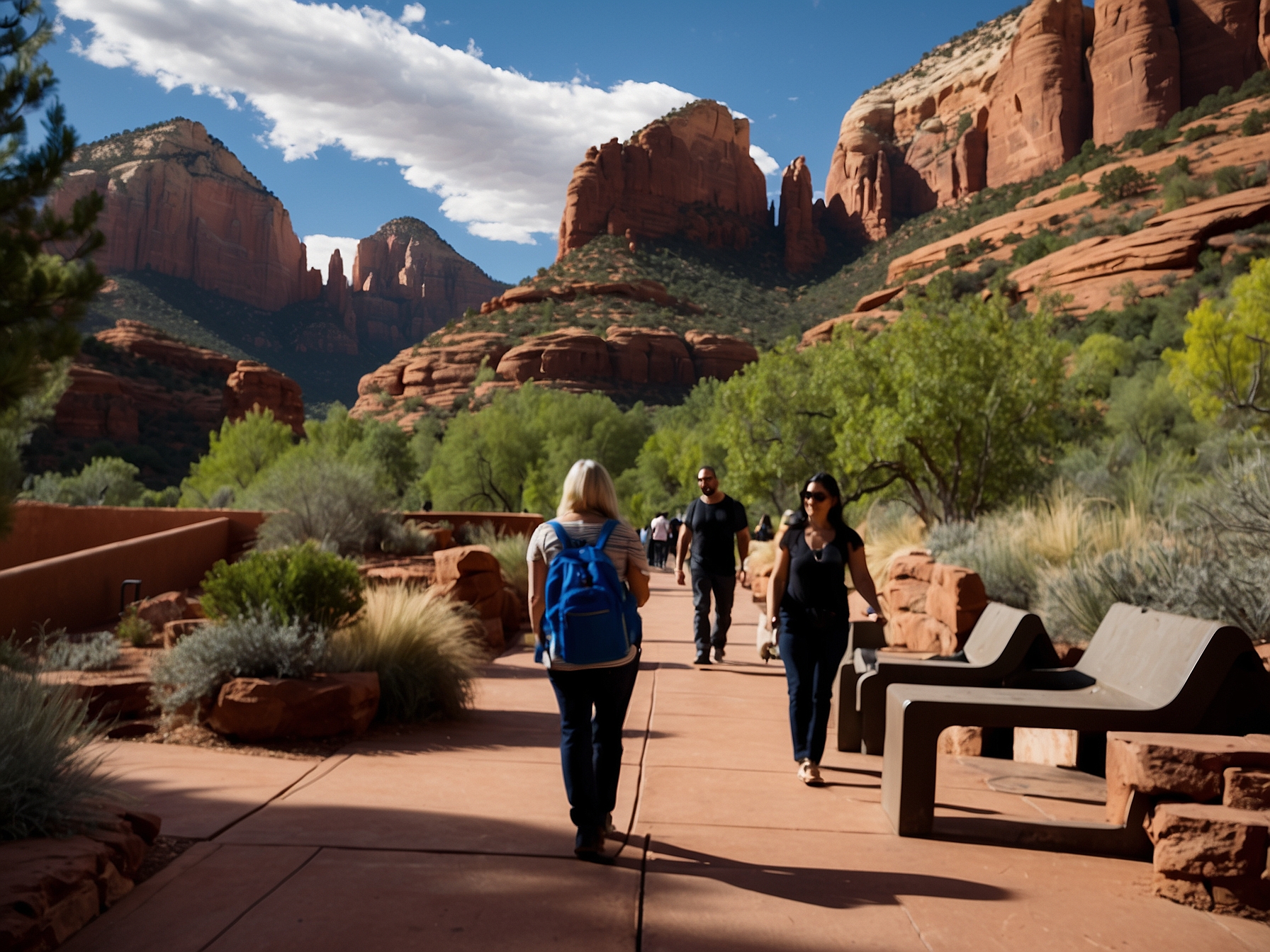 Activity at Chapel of the Holy Cross Sedona in Sedona